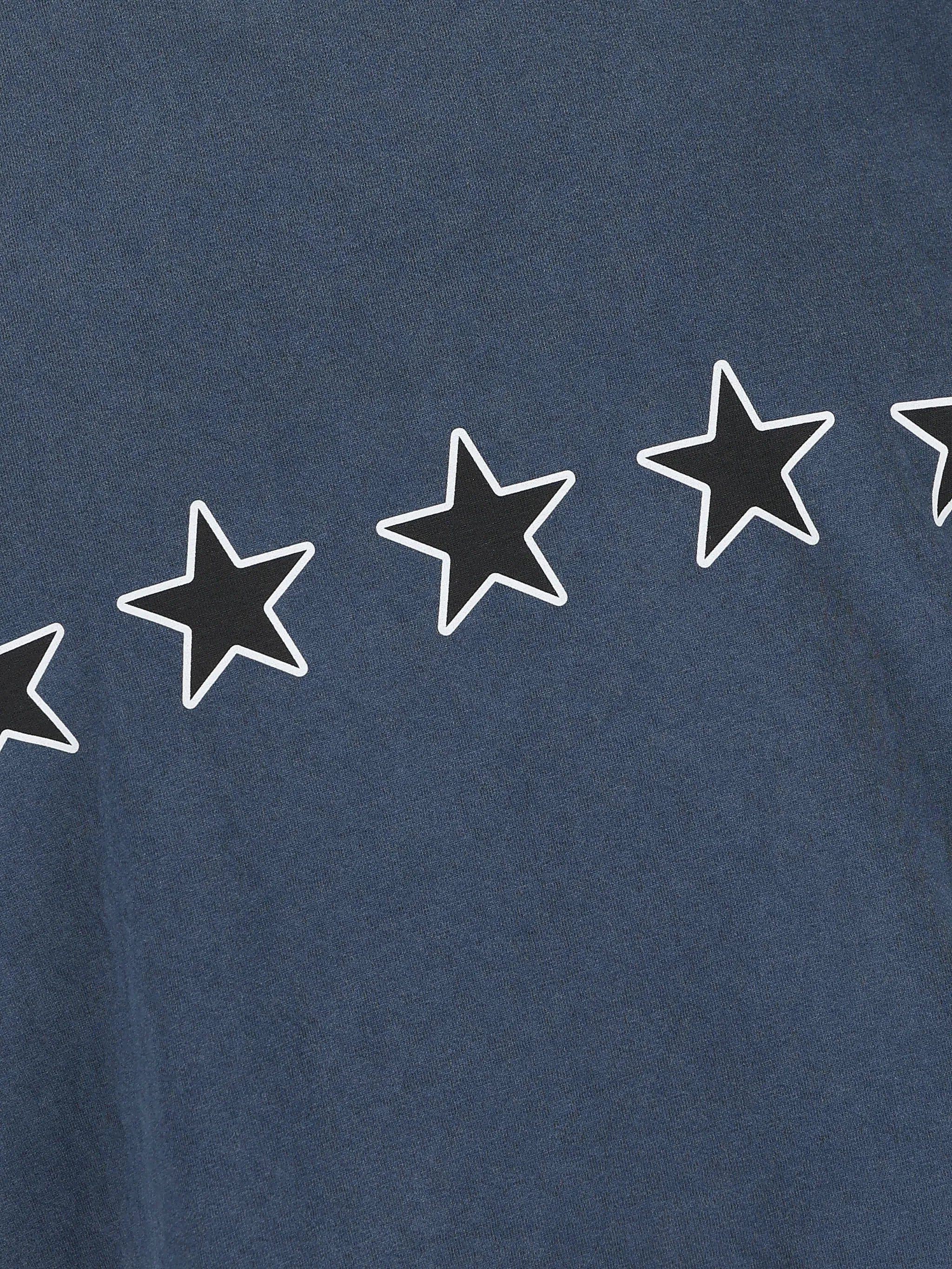 star-print T-shirt