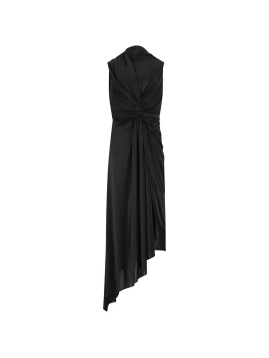 asymmetrical midi dress
