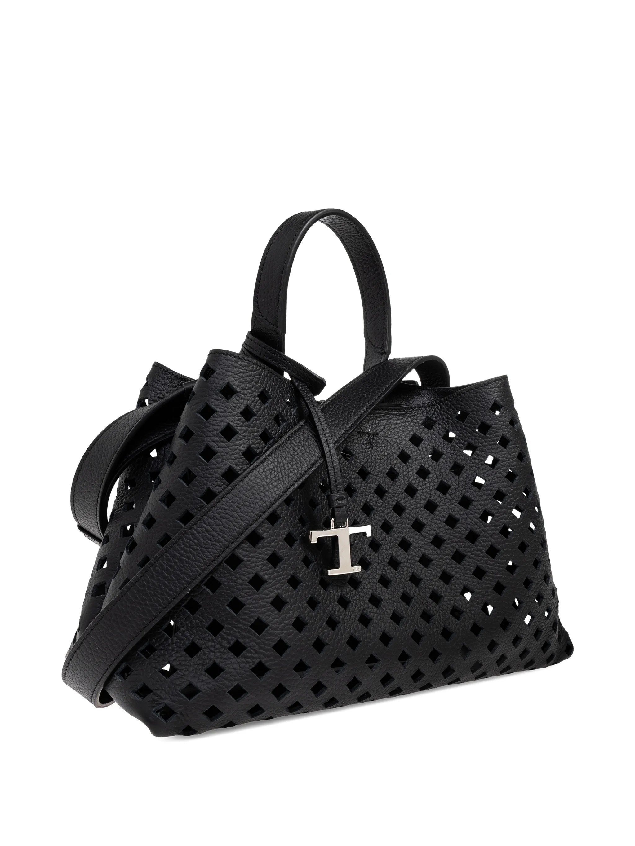Micro Apa perforated-leather tote bag