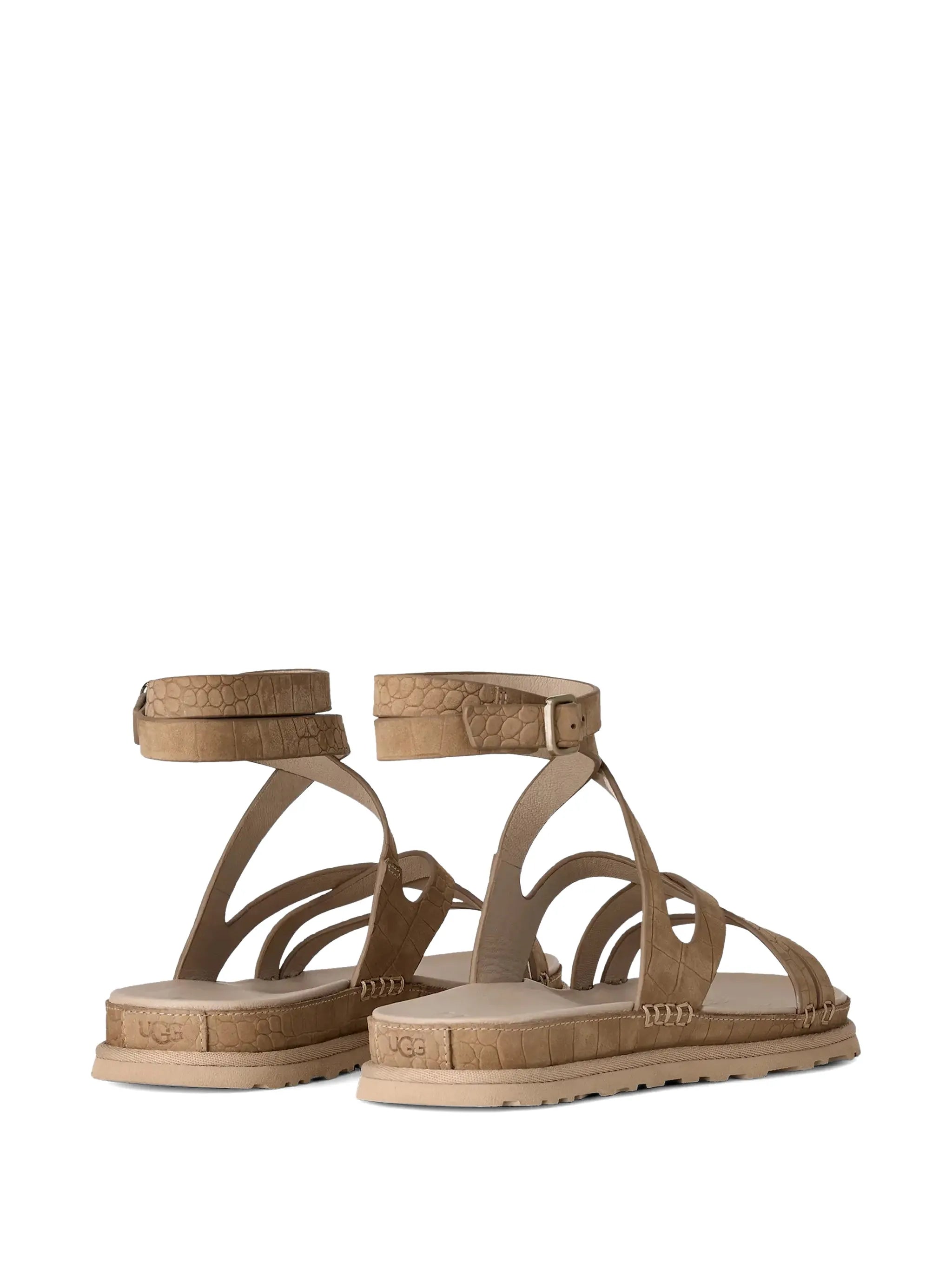 Goldengaze buckled-strap sandals