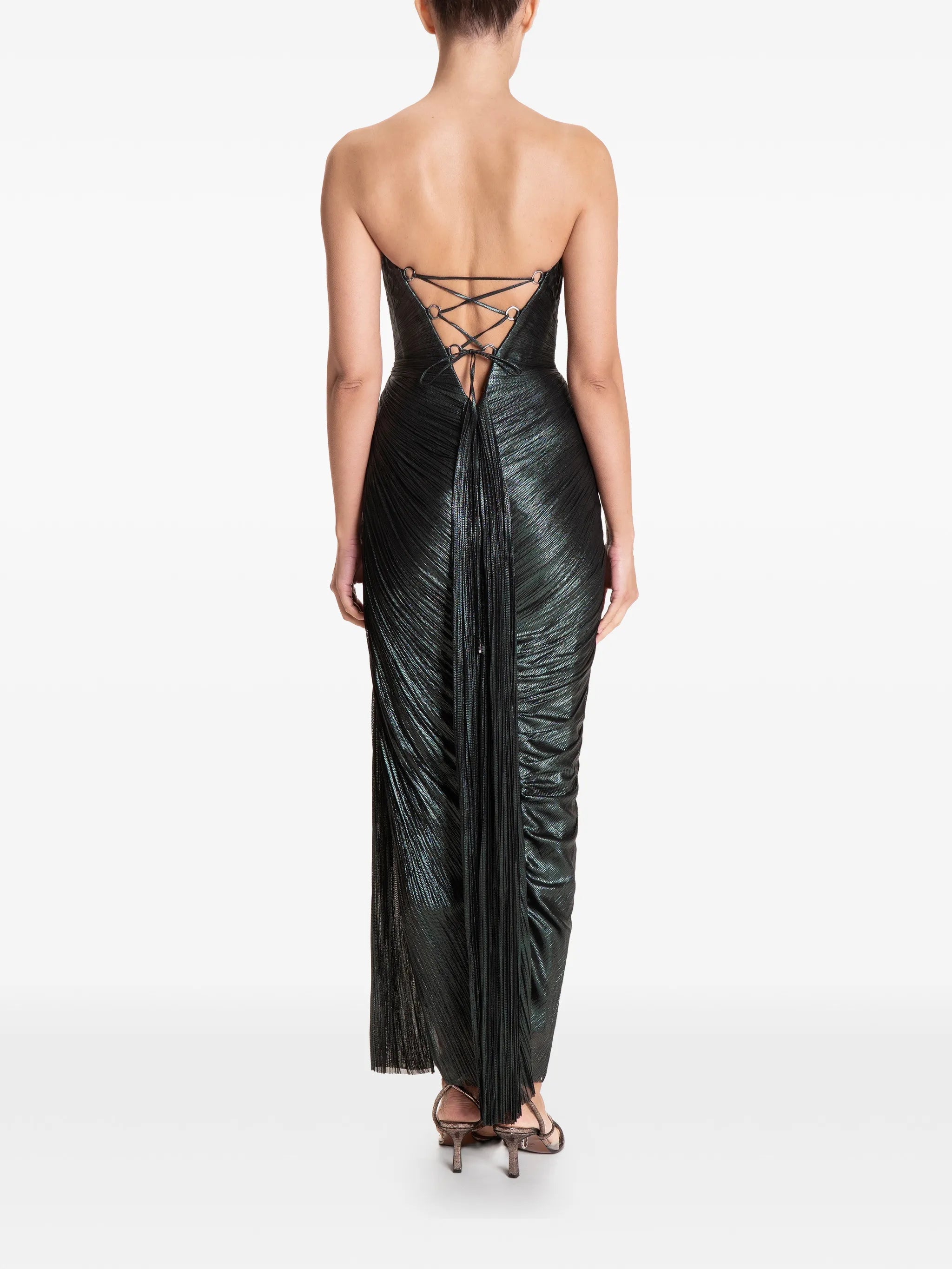 Amisha cut-out split midi dress