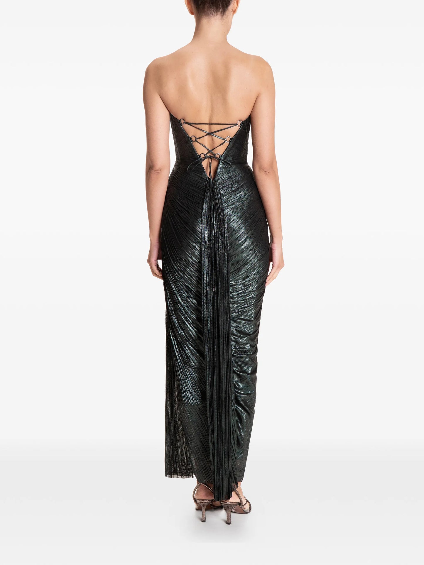 Amisha cut-out split midi dress