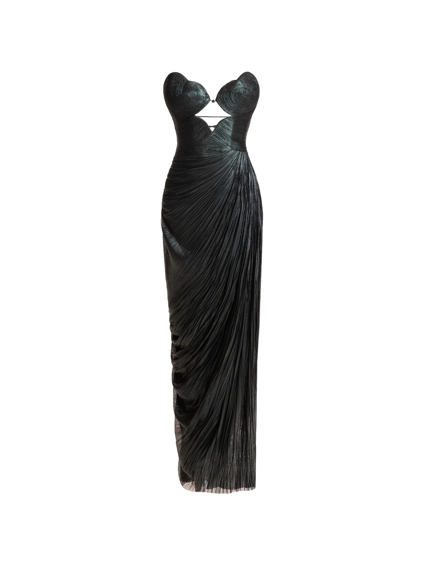 Amisha cut-out split midi dress