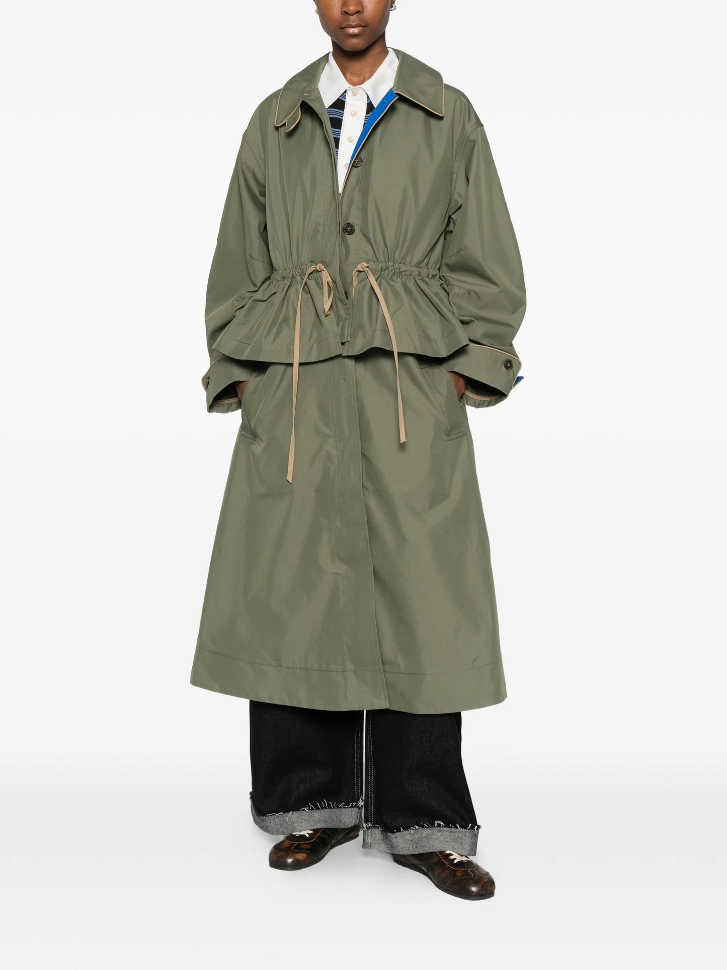 Myrtle ruffled coat