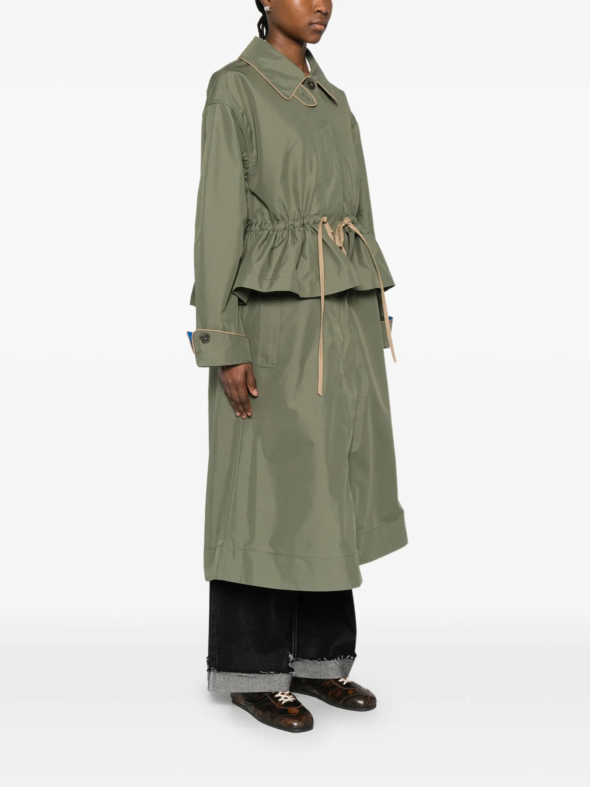 Myrtle ruffled coat