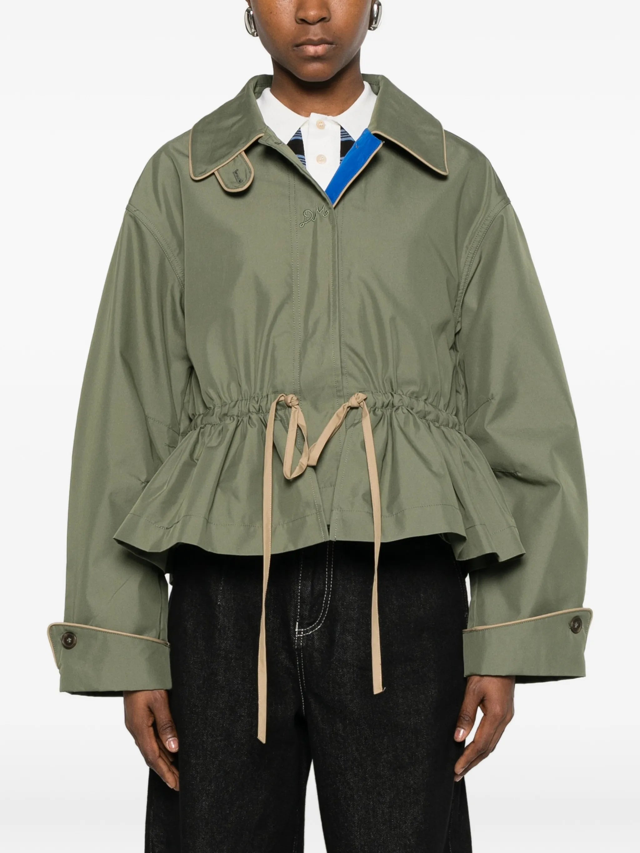 Myrtle ruffled coat