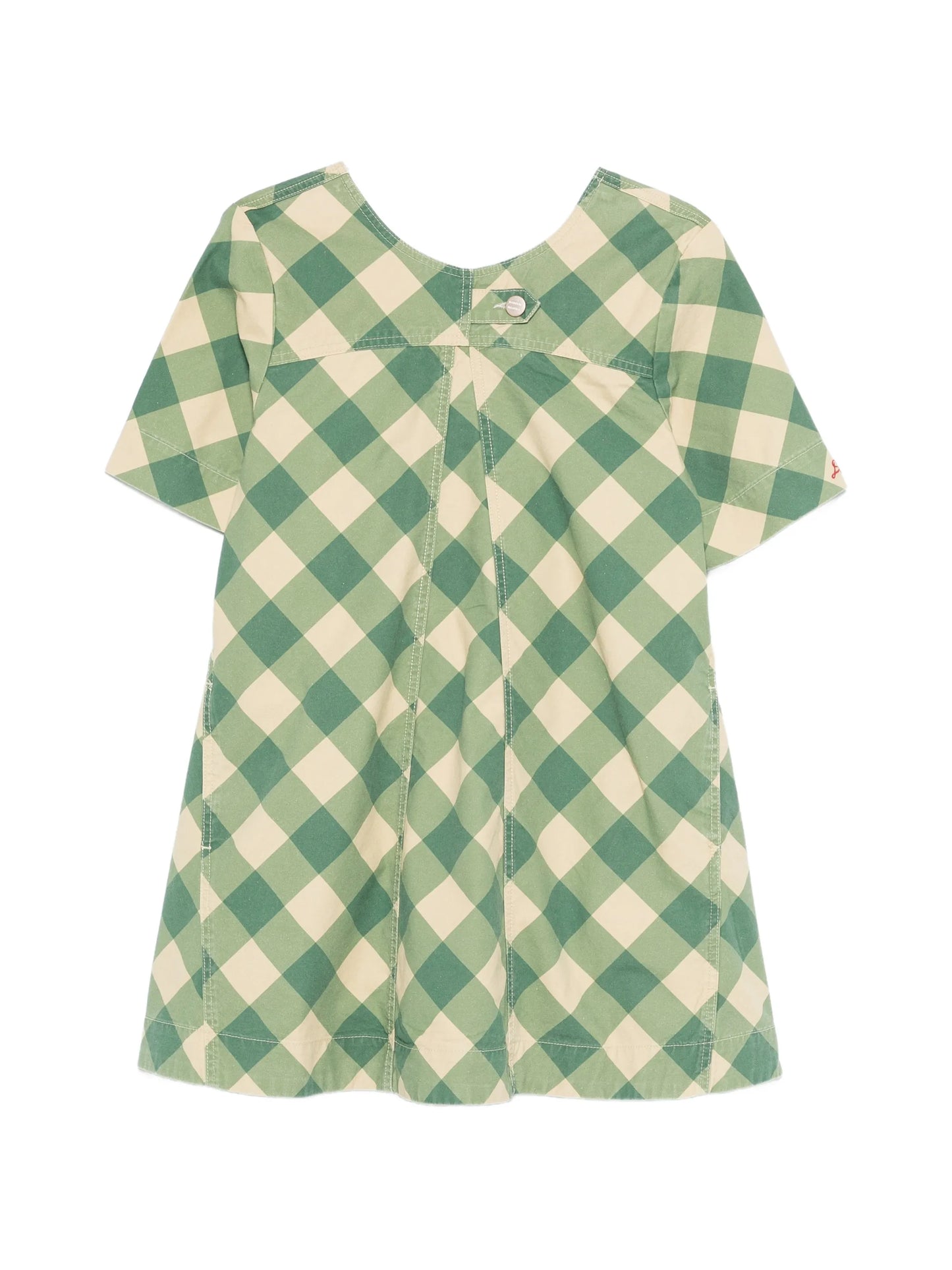 checked mini dress