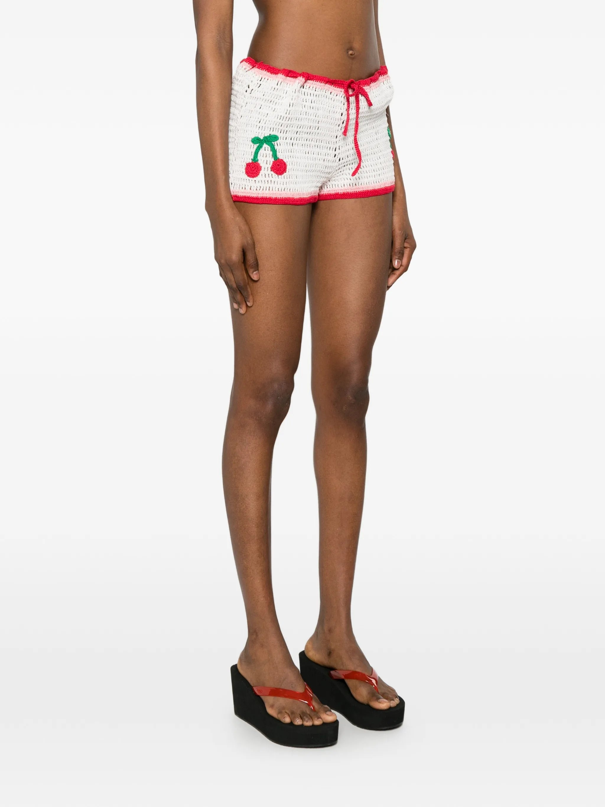 La Ruby Crochet Shorts
