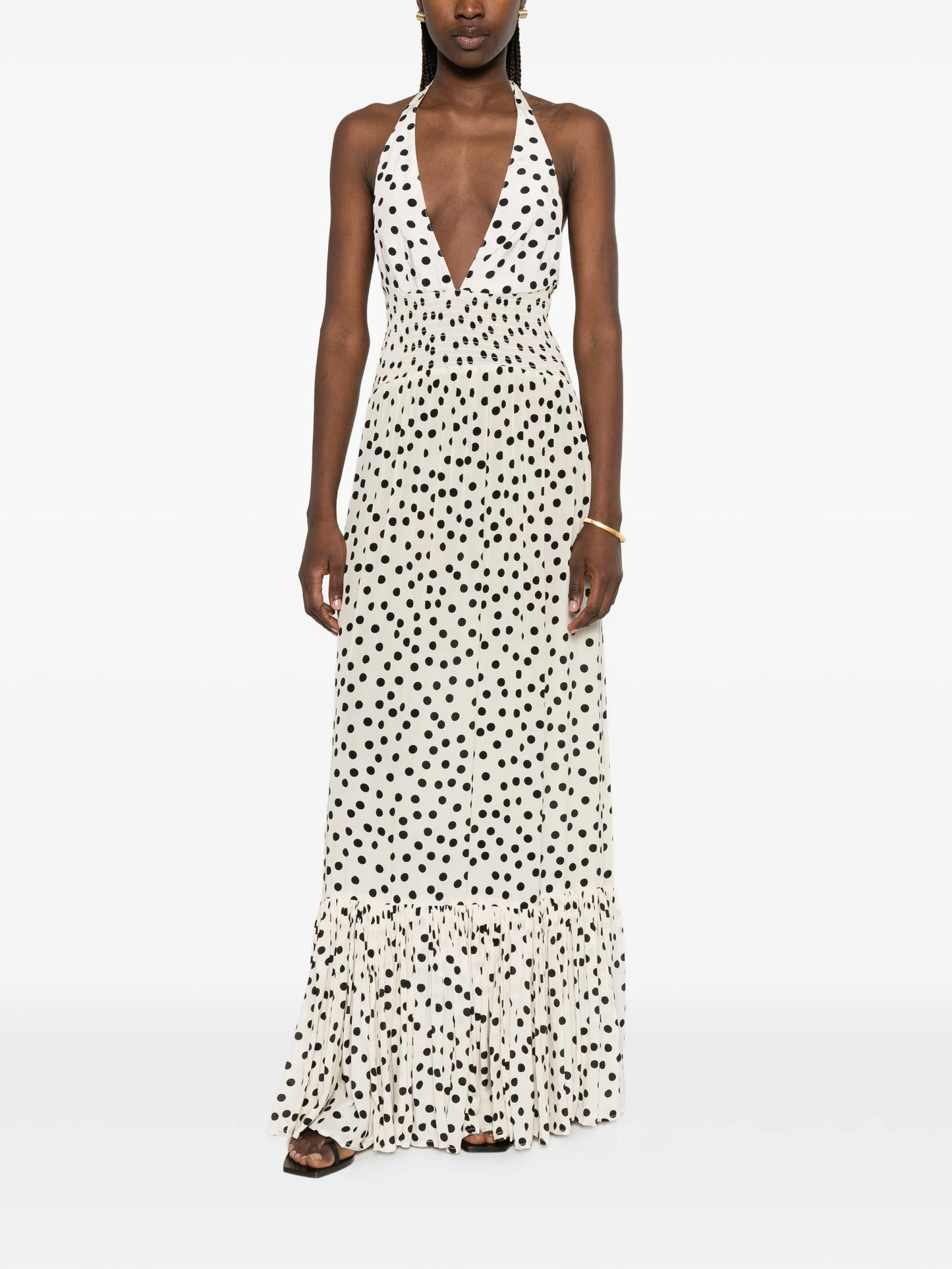 Ari polka-dot maxi dress