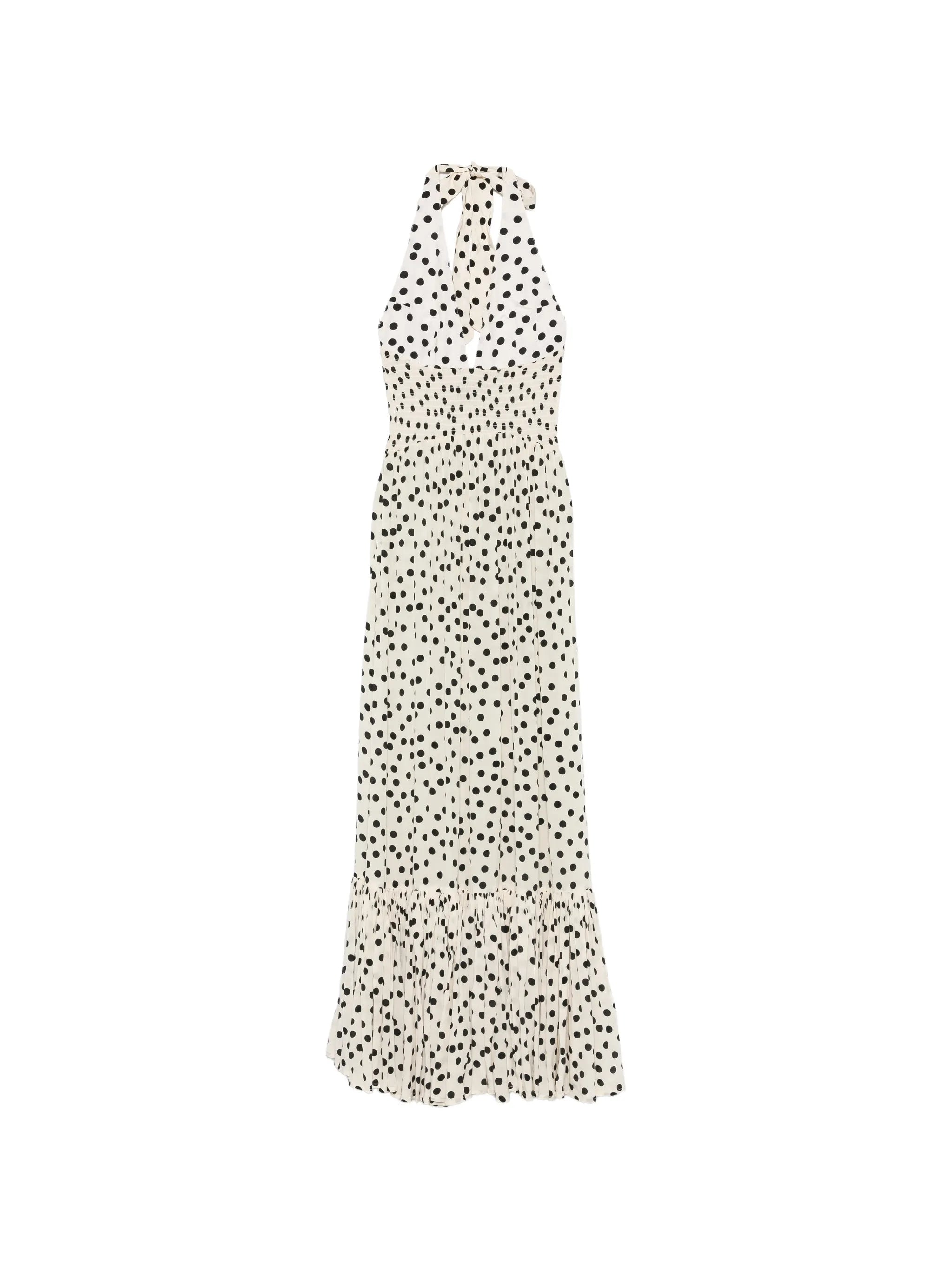 Ari polka-dot maxi dress