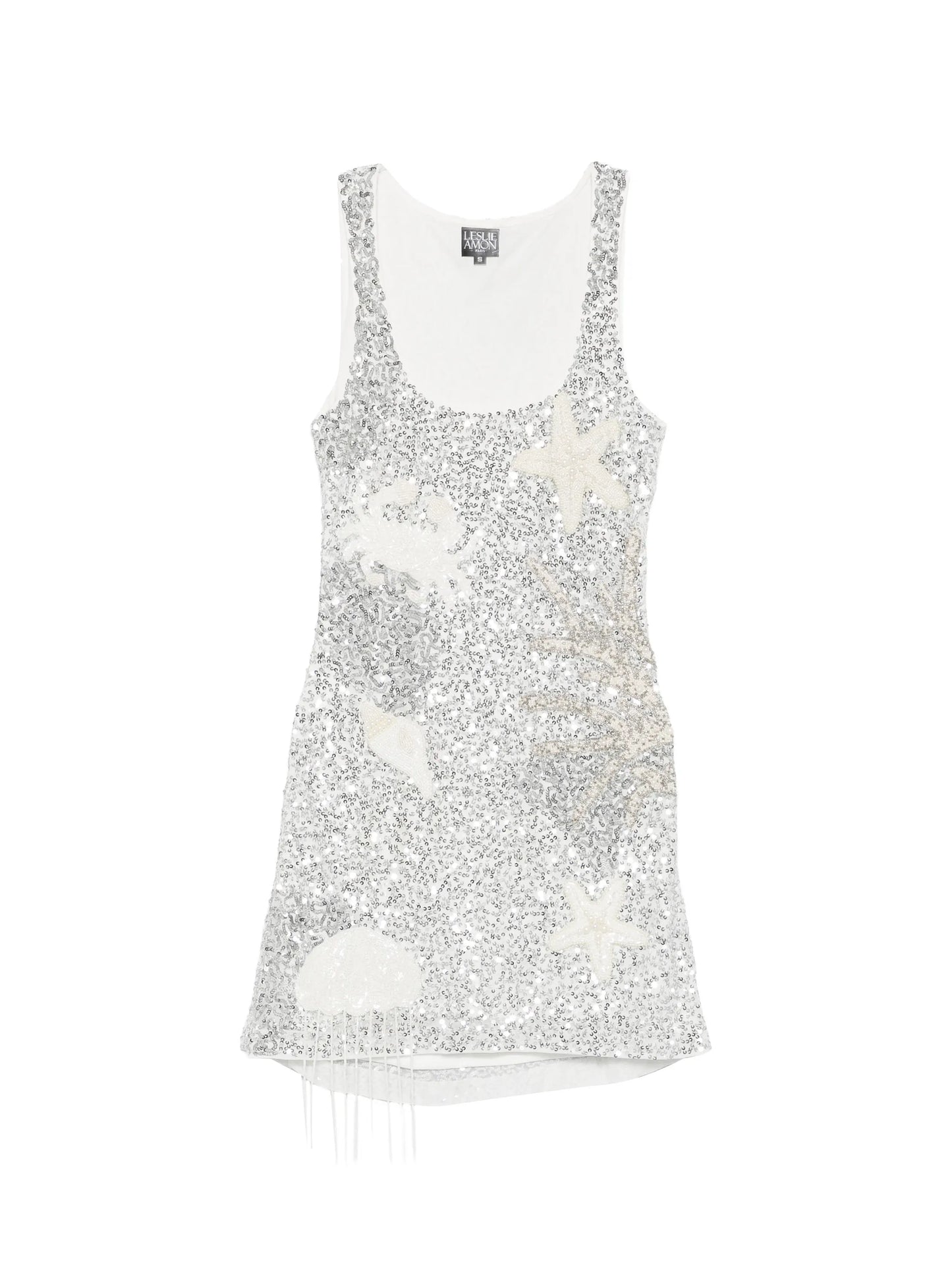 Mermaid sequin-embellished mini dress