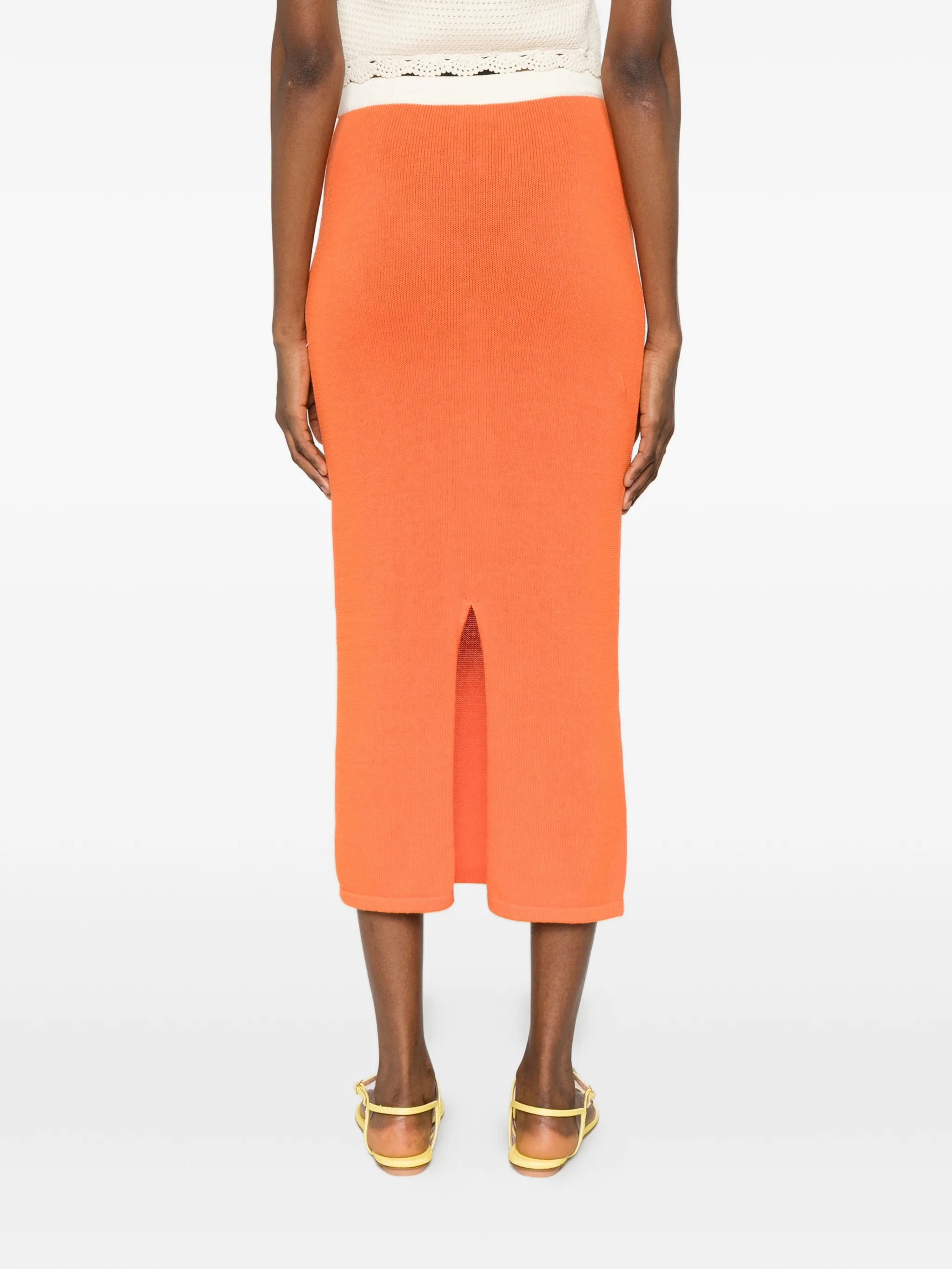 Noelle drawstring midi skirt
