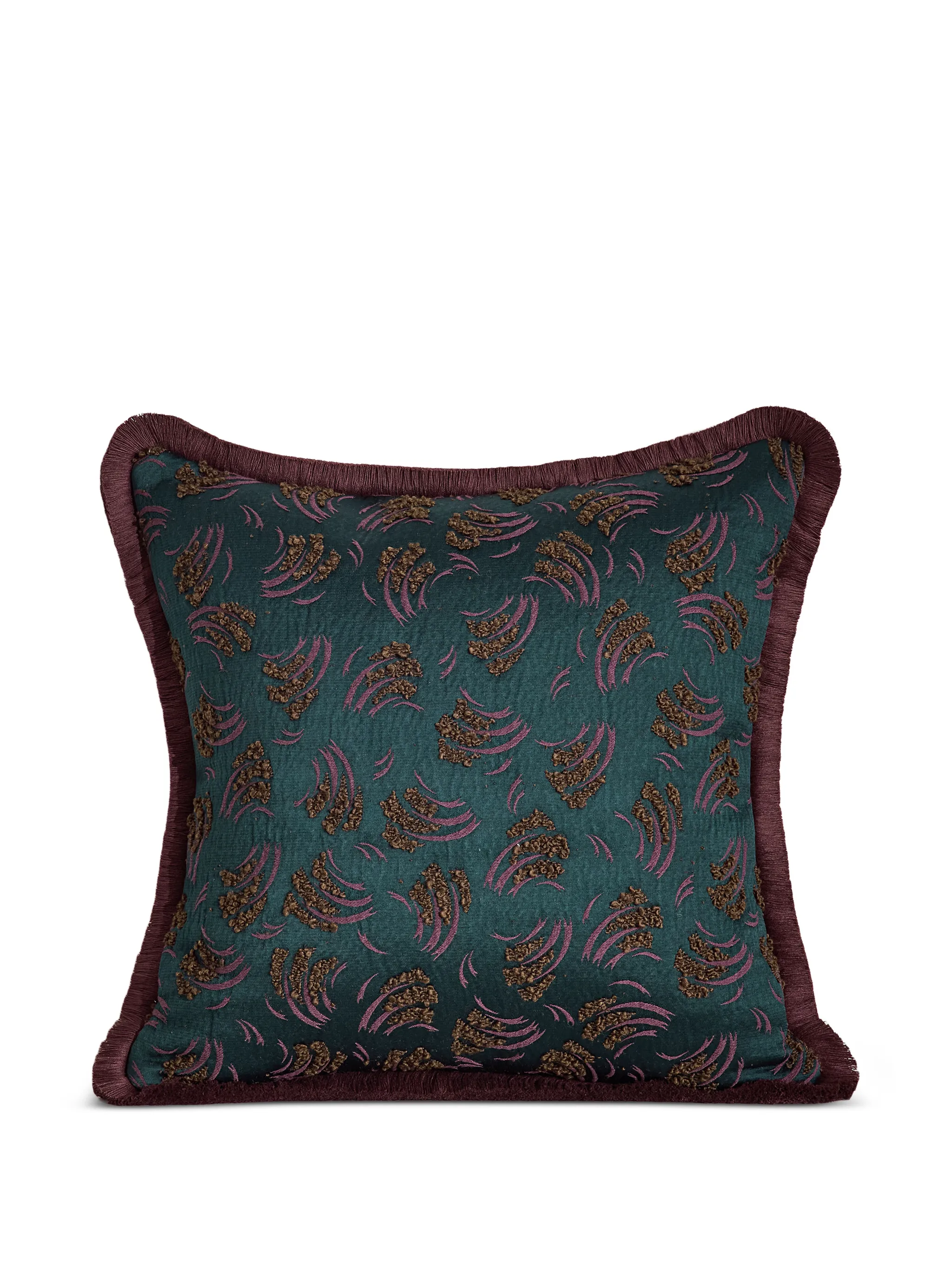 Jago fringed square cushion