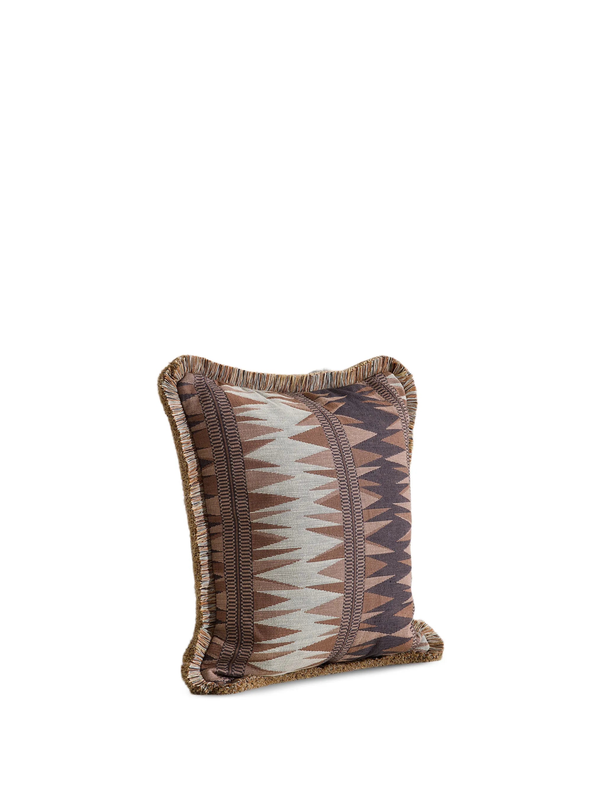 Irving fringed square cushion
