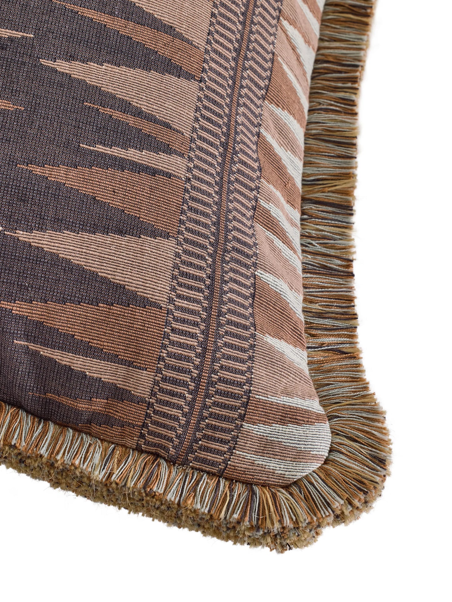 Irving fringed square cushion