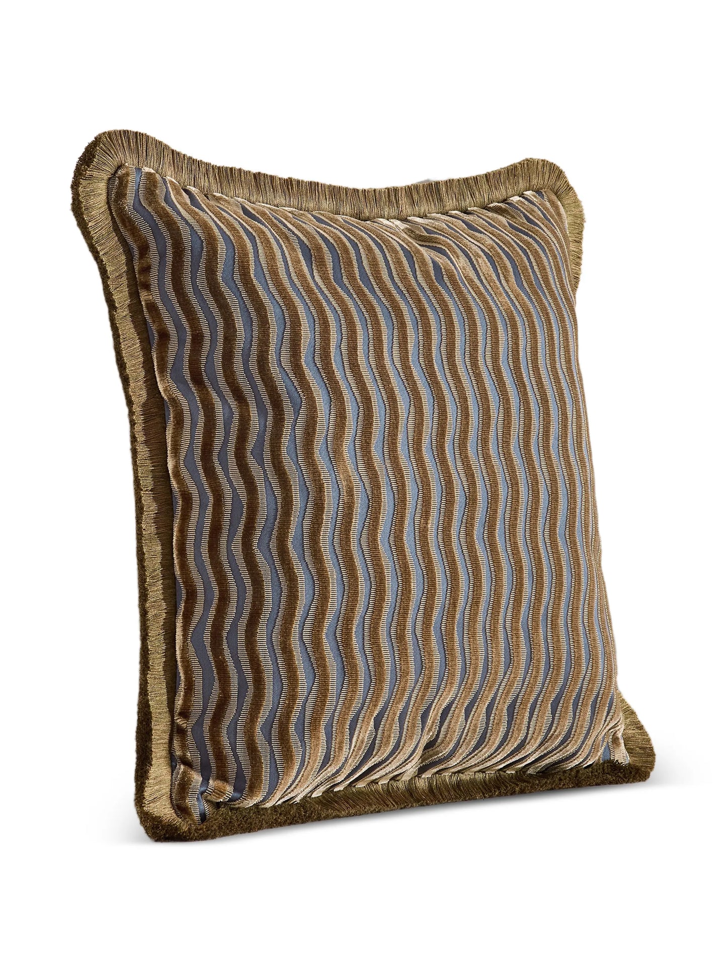 Teuser fringed square cushion