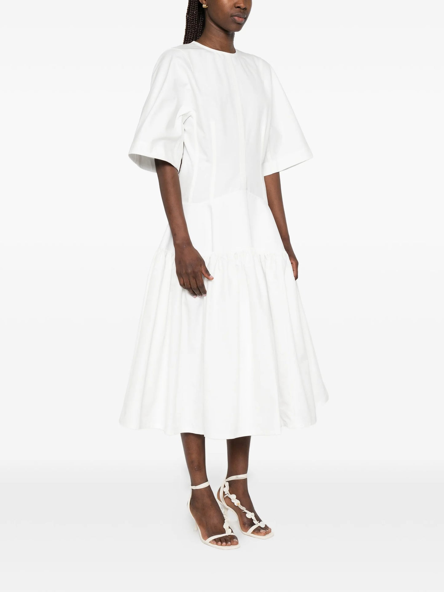 ruffled dress