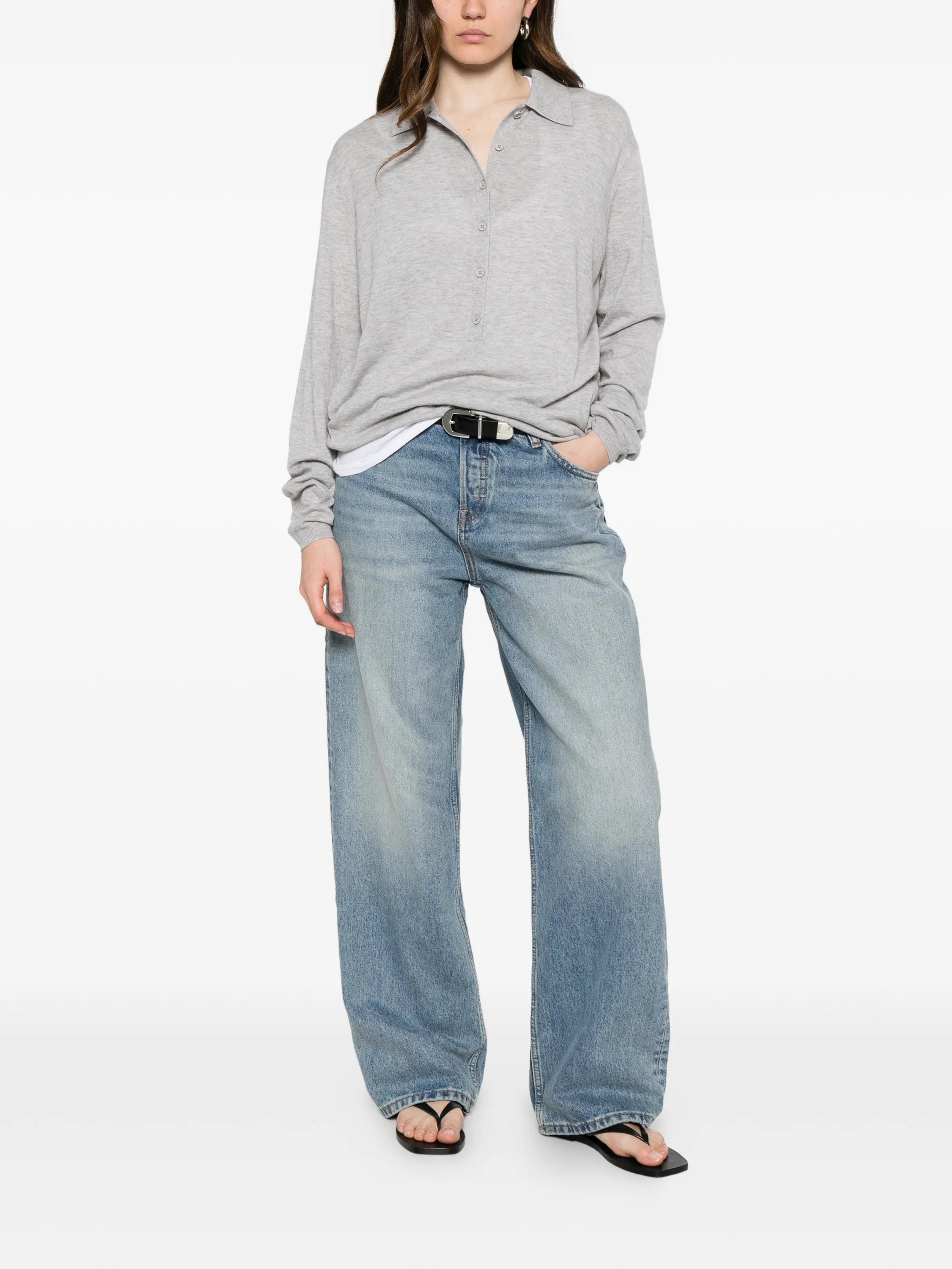 mid rise baggy jeans
