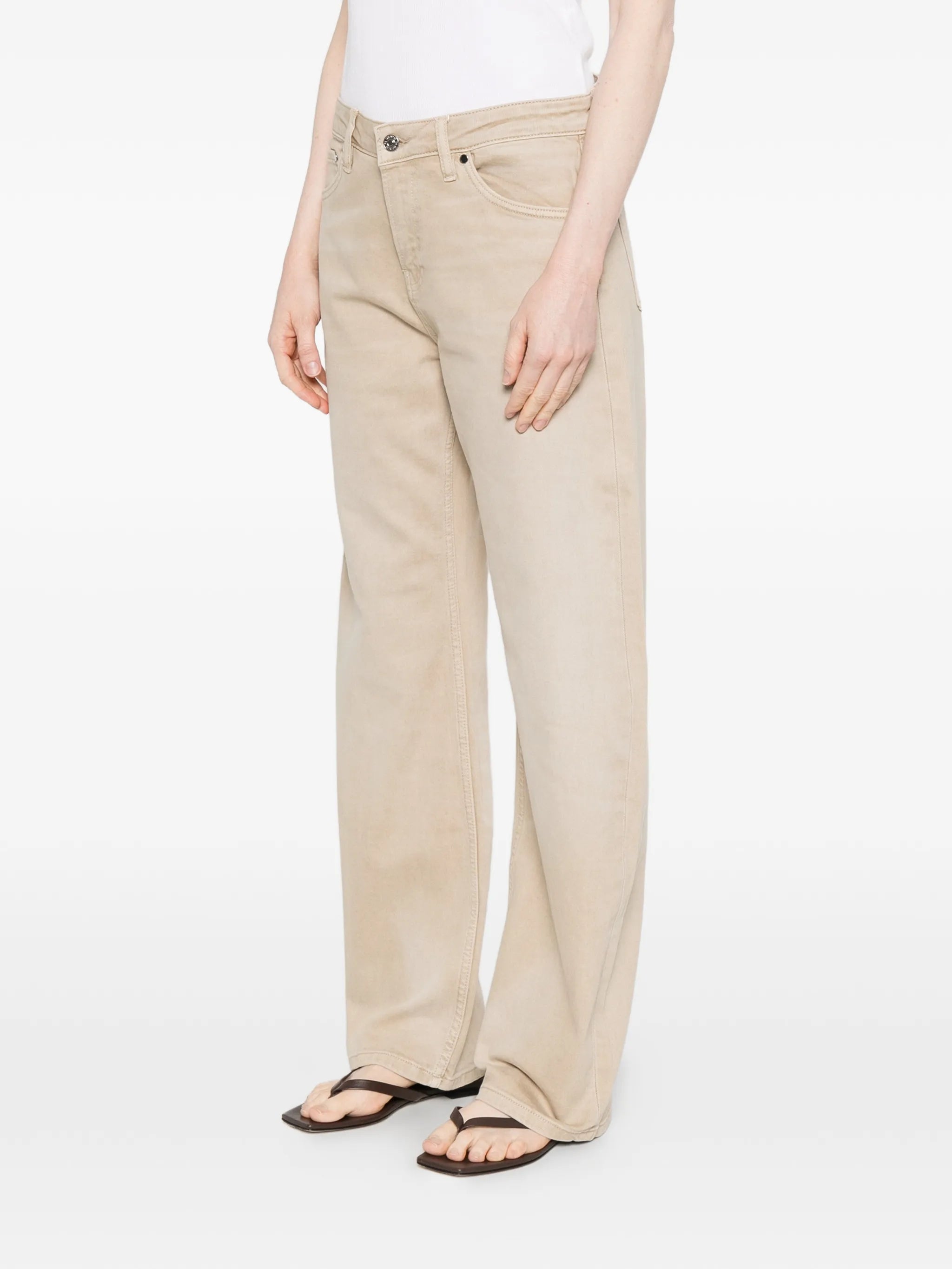 Alida Loosed Bowed jeans Desert Sand