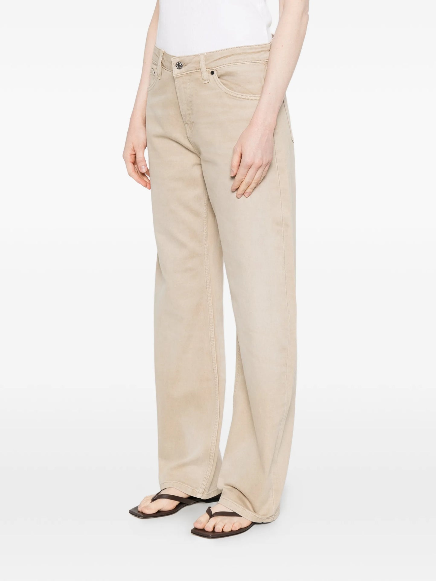 Alida Loosed Bowed jeans Desert Sand