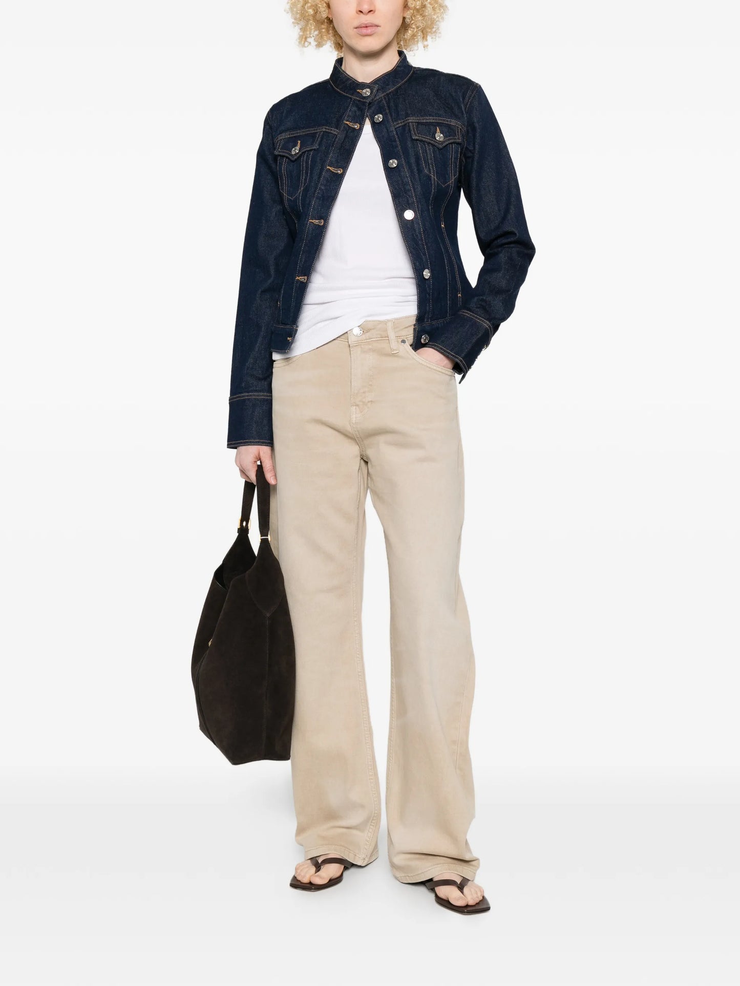 Alida Loosed Bowed jeans Desert Sand