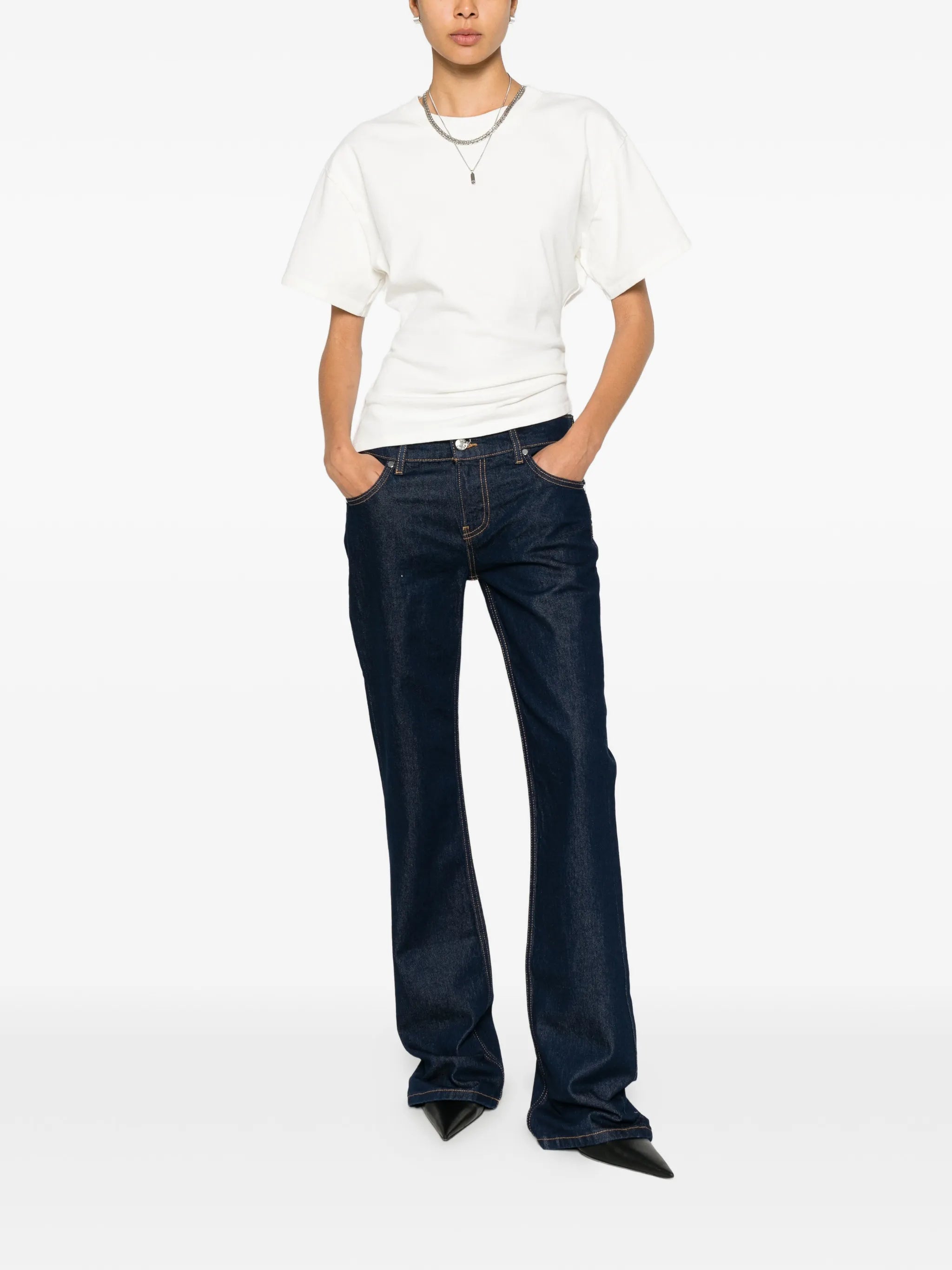 Maria mid-rise bootcut jeans