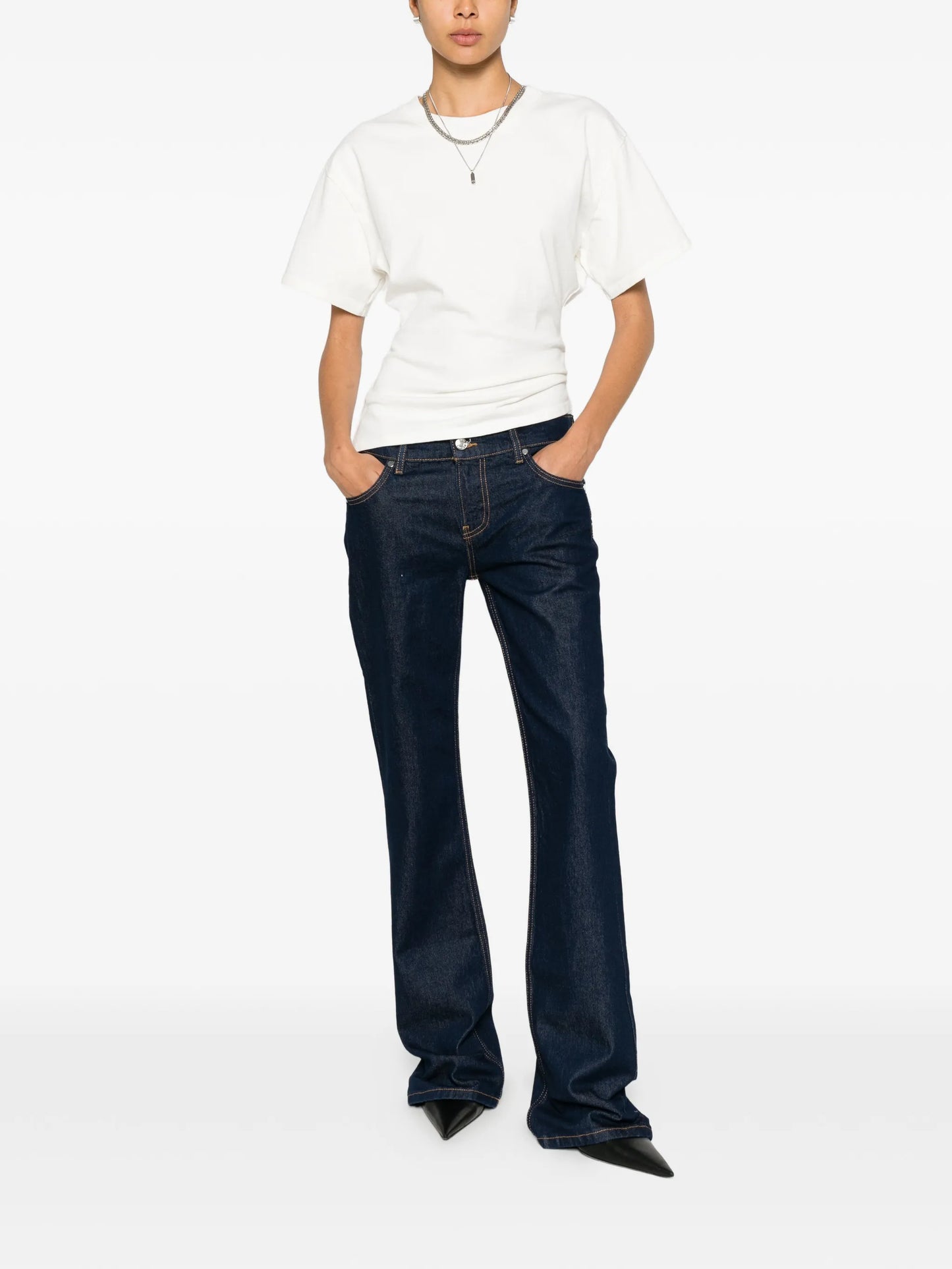 Maria mid-rise bootcut jeans