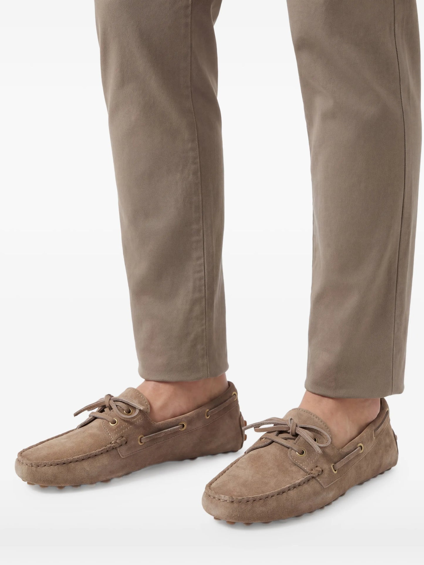 Gommino eyelet-detail loafers