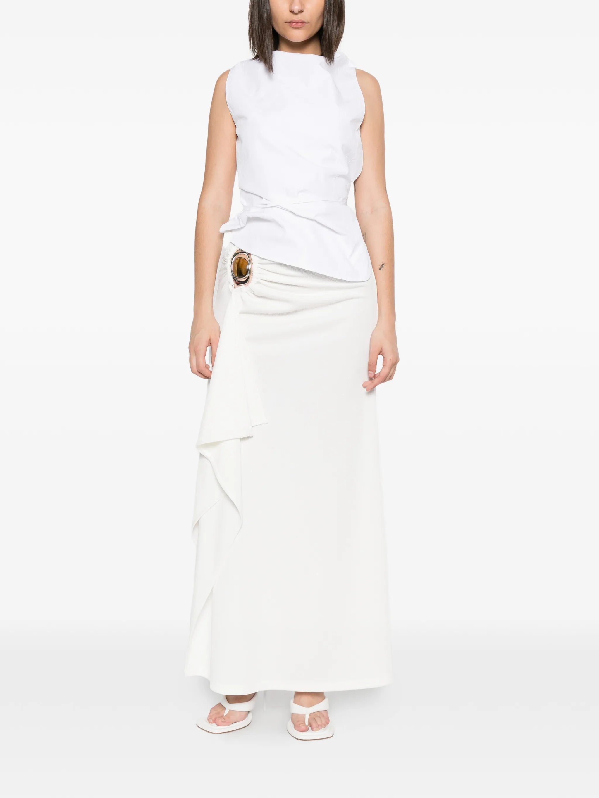 Occhio crystal-embellished skirt