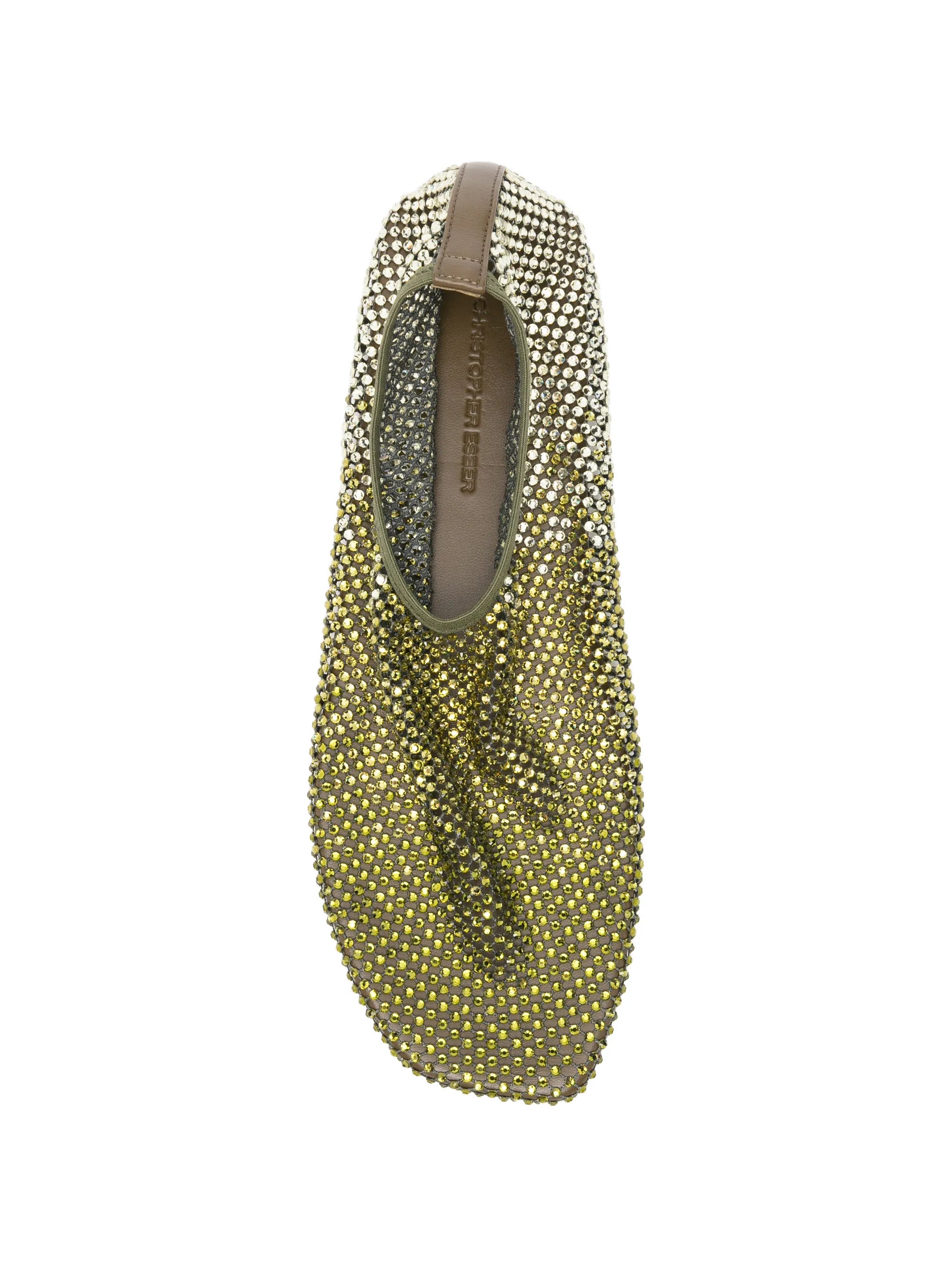 Minette crystal-embellished ballet flats