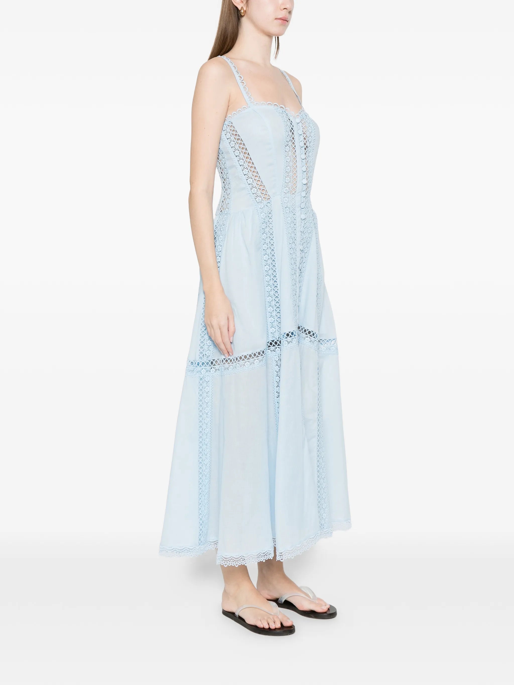 lace trim dress