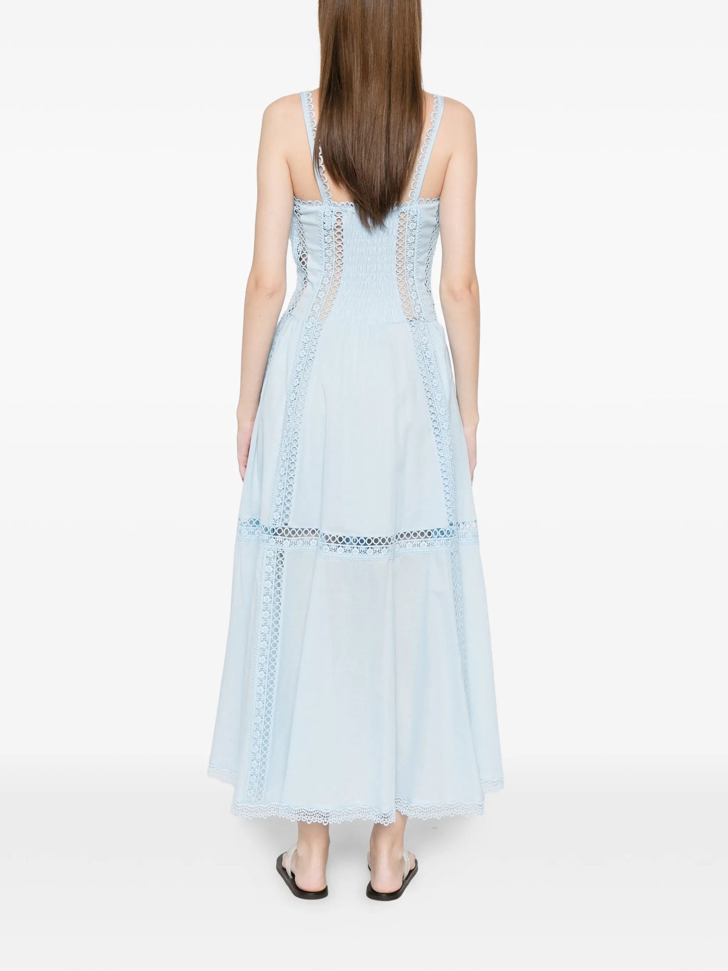Dafelle lace trim dress