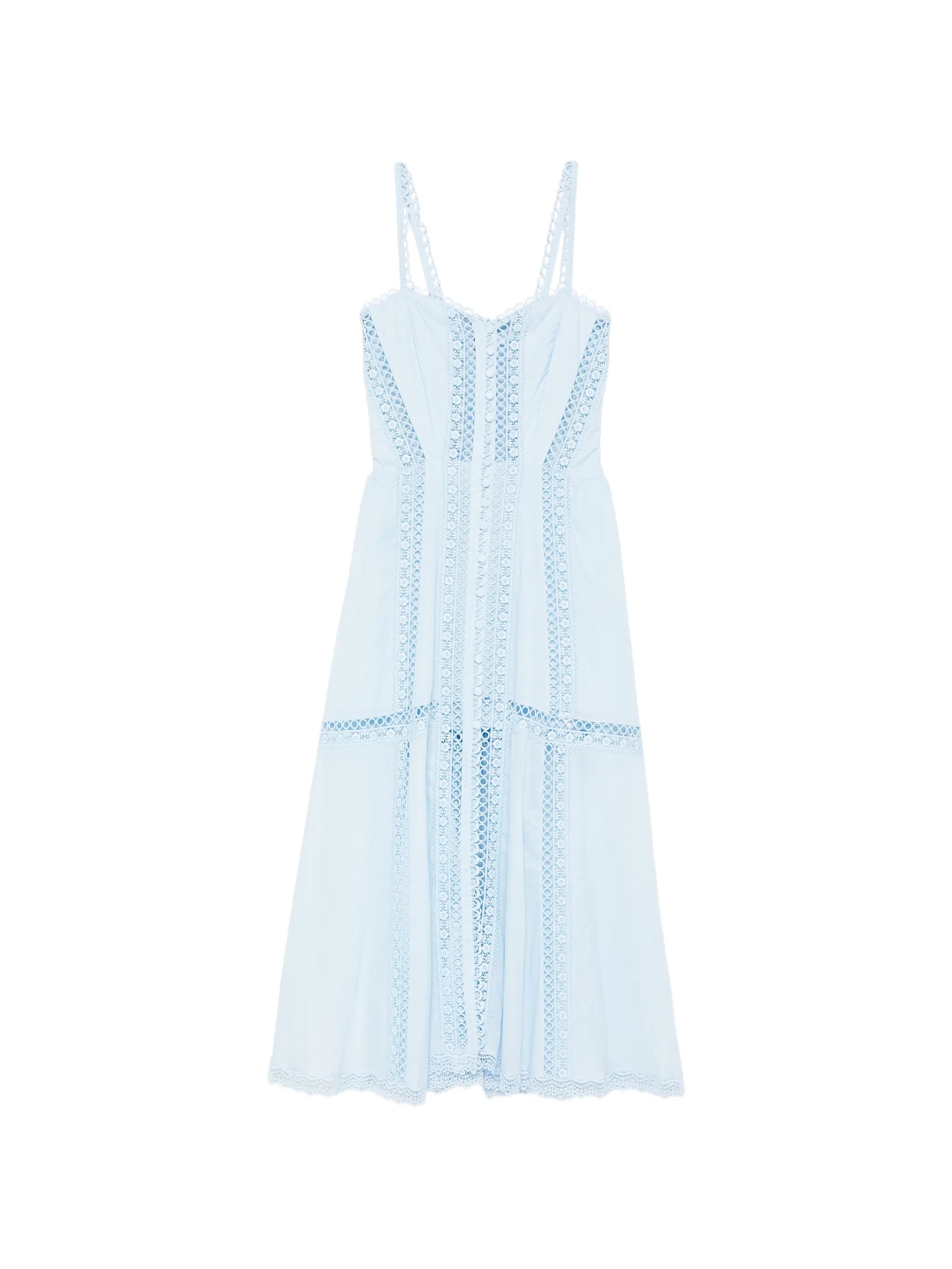 lace trim dress