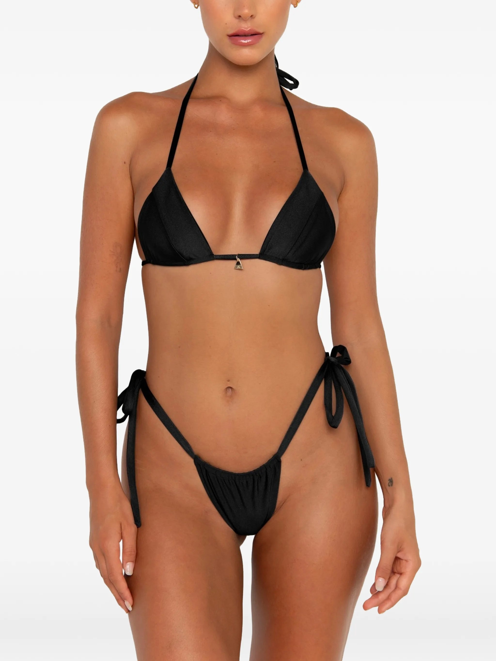 Honey tie-detail bikini top
