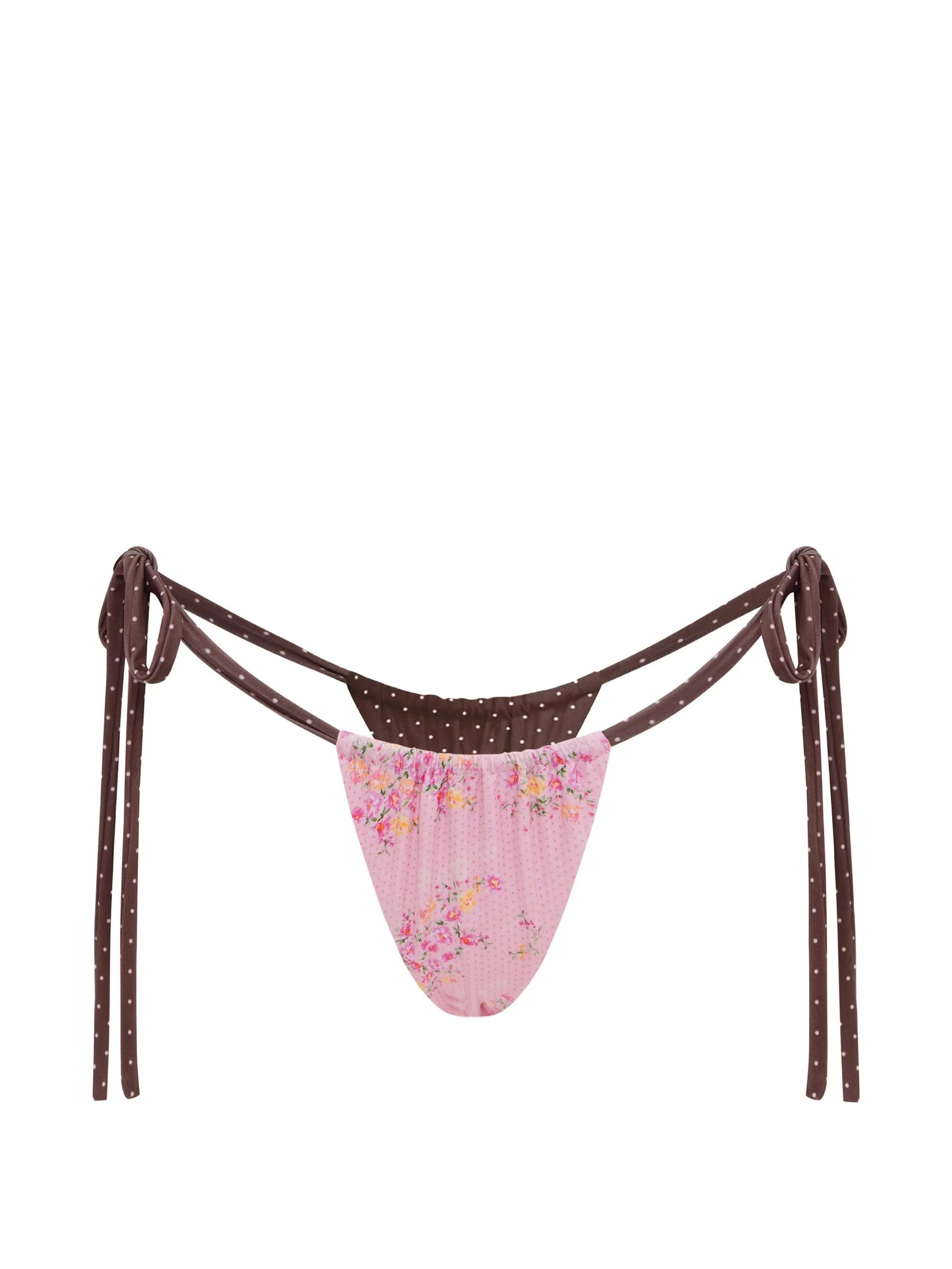 Birdie reversible floral bikini bottoms