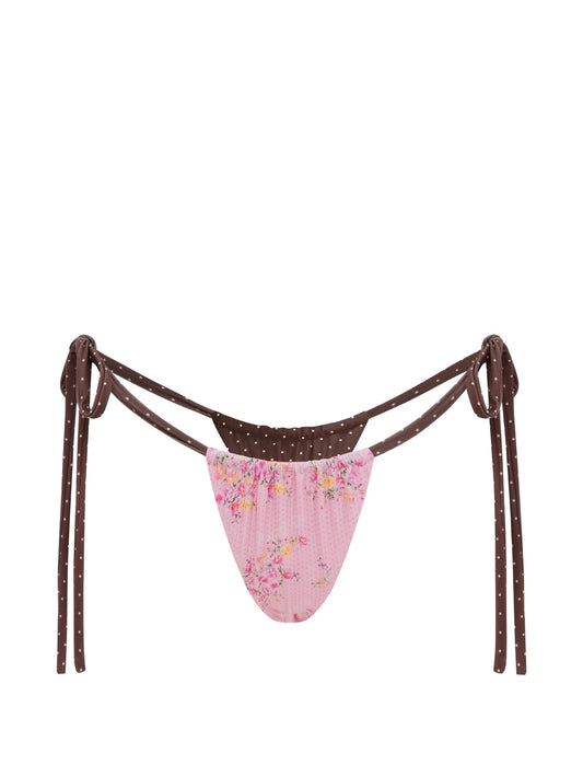 Birdie reversible floral bikini bottoms