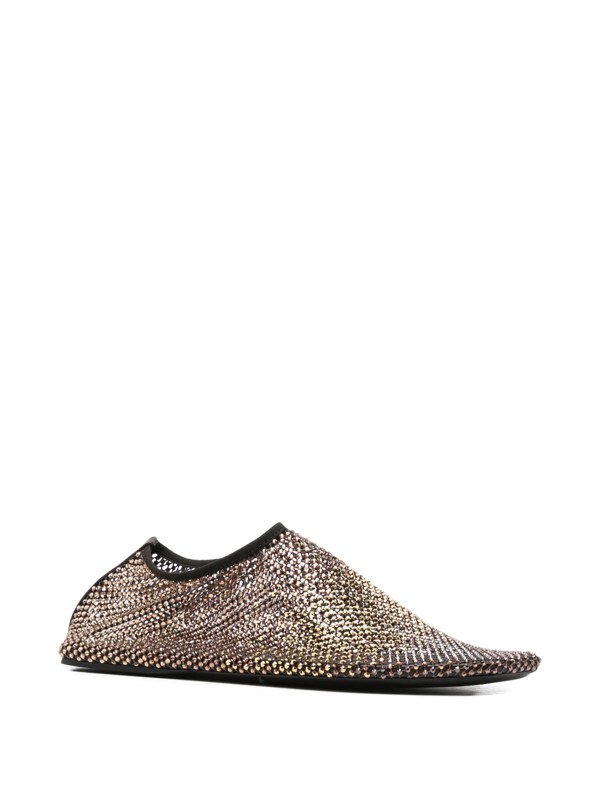 Minette ombré crystal ballet flats