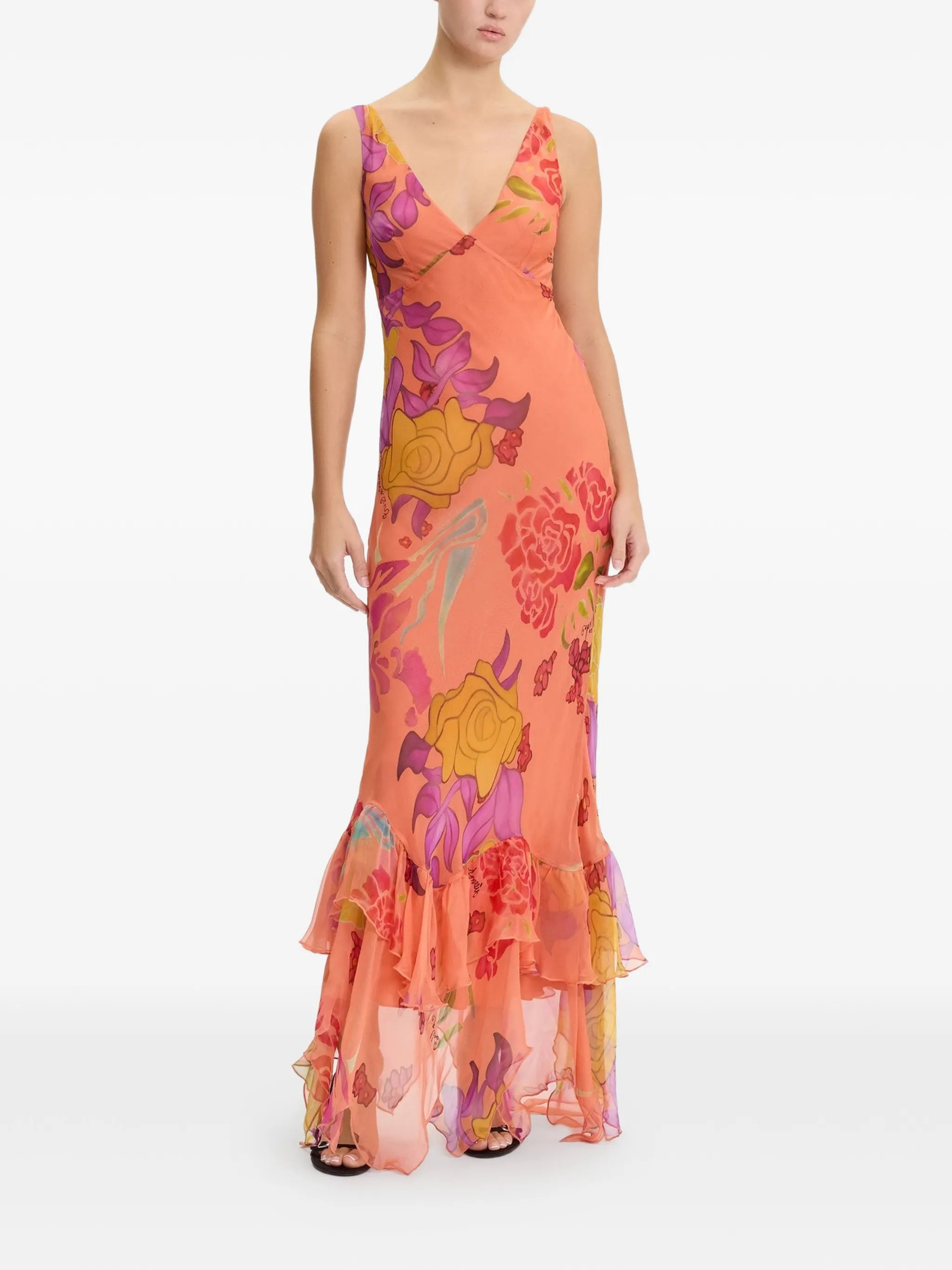 Guava Flores maxi dress