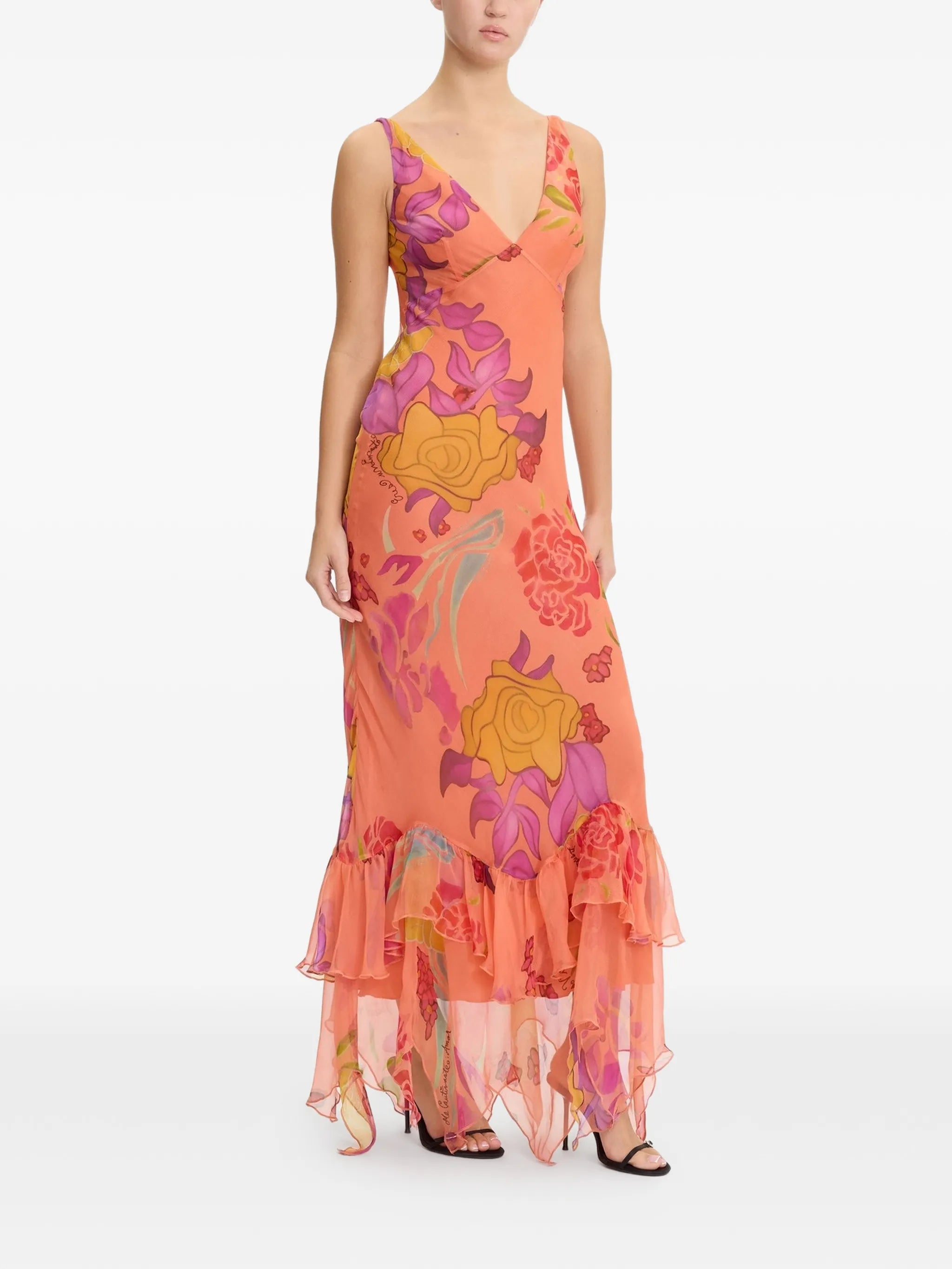 Guava Flores maxi dress
