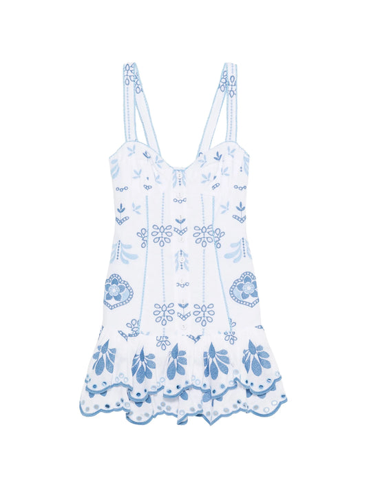 Niva embroidered mini dress
