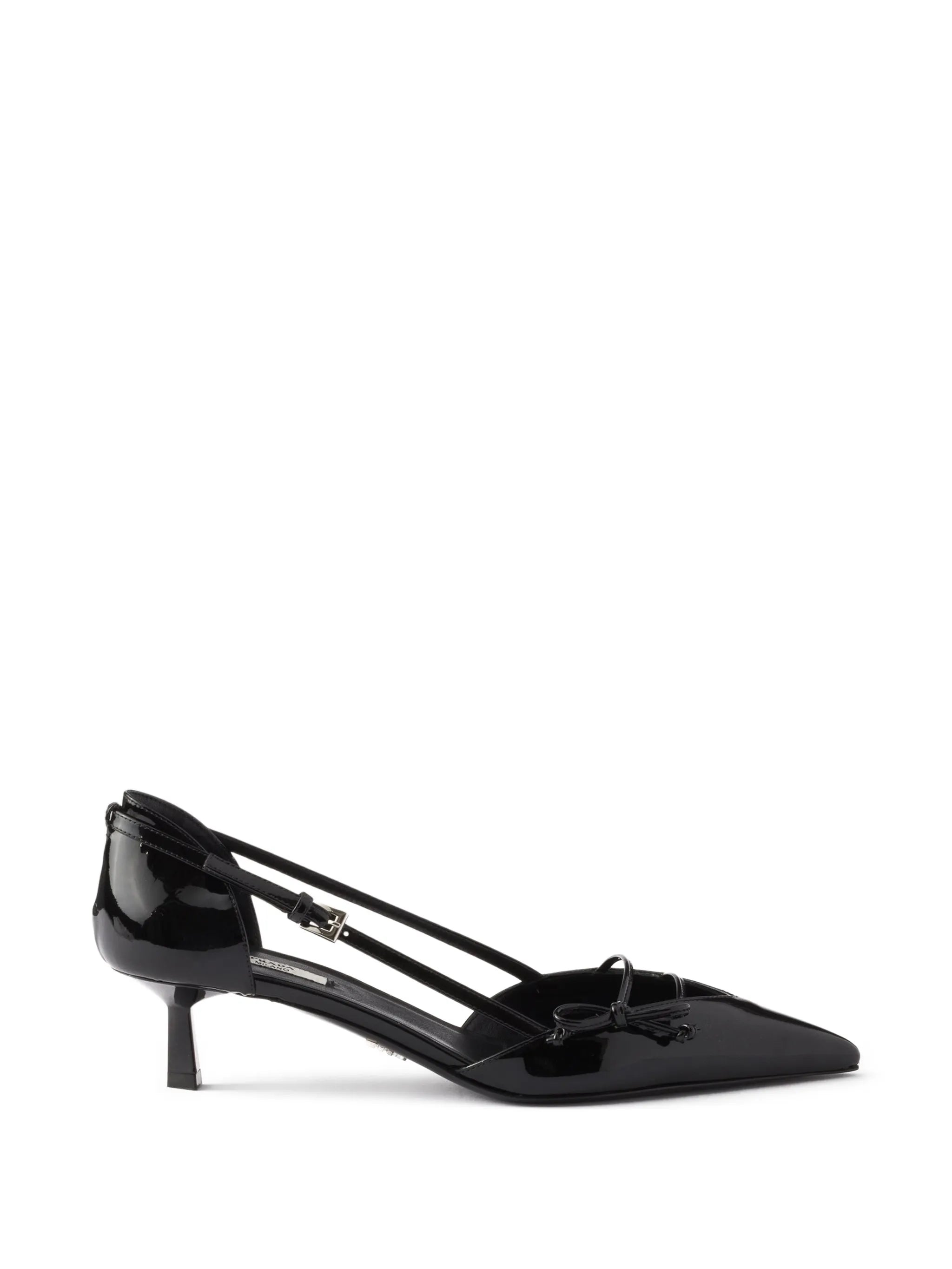 bow pointed-toe heeled pumps