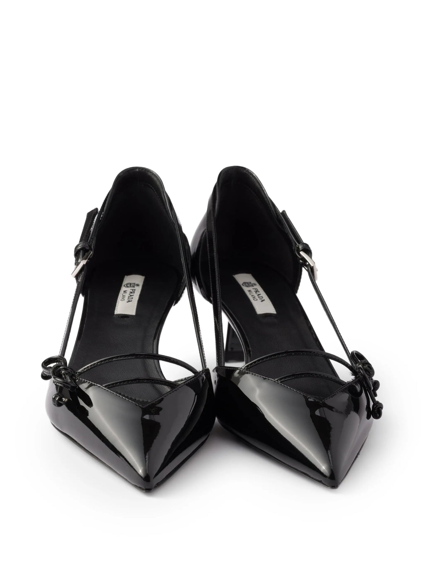 bow pointed-toe heeled pumps