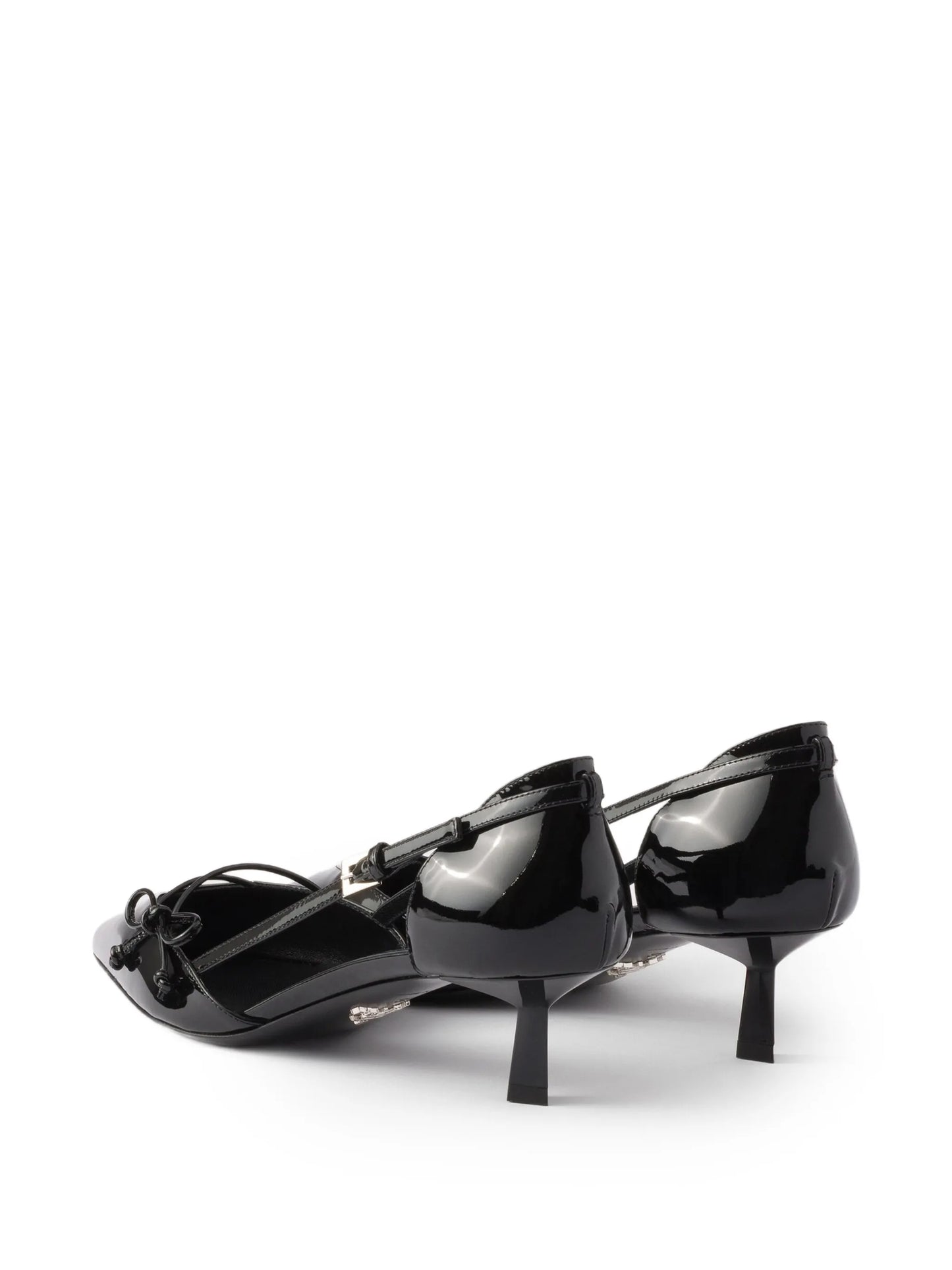 bow pointed-toe heeled pumps