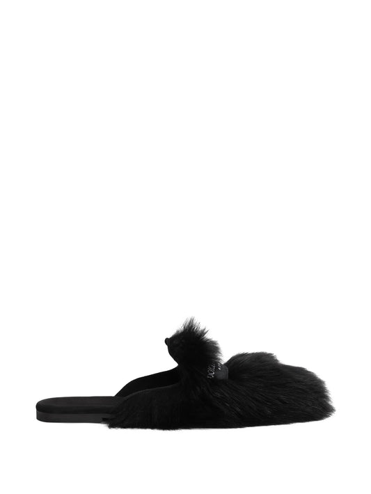 fur mules