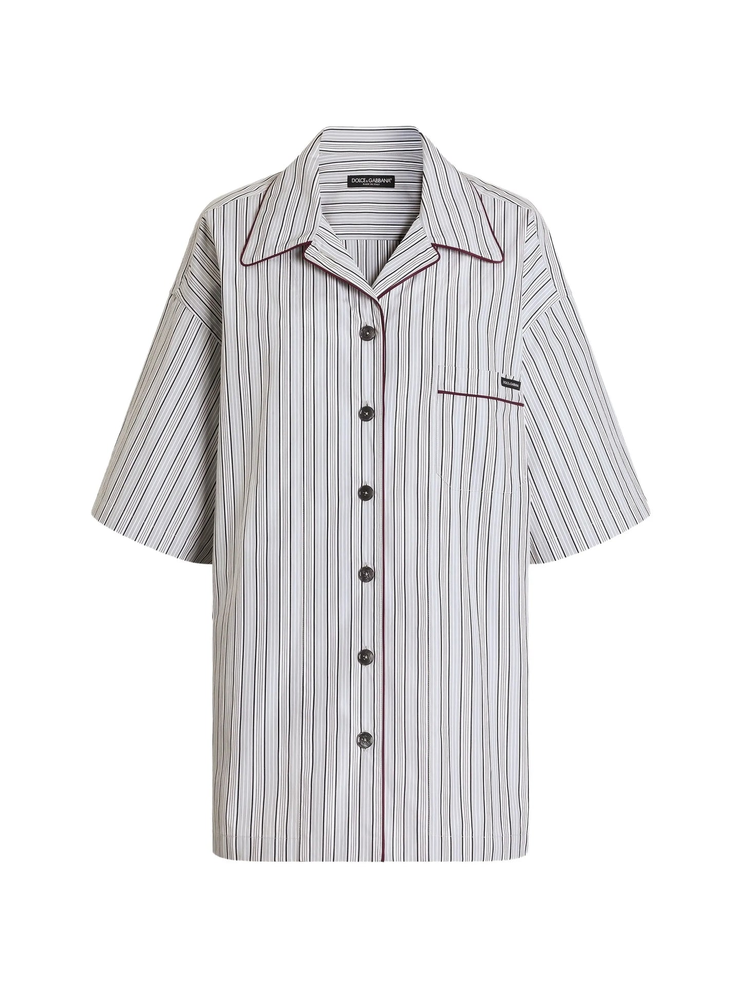 striped poplin shirt