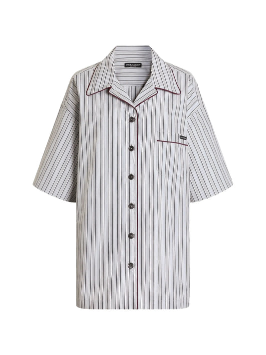 striped poplin shirt