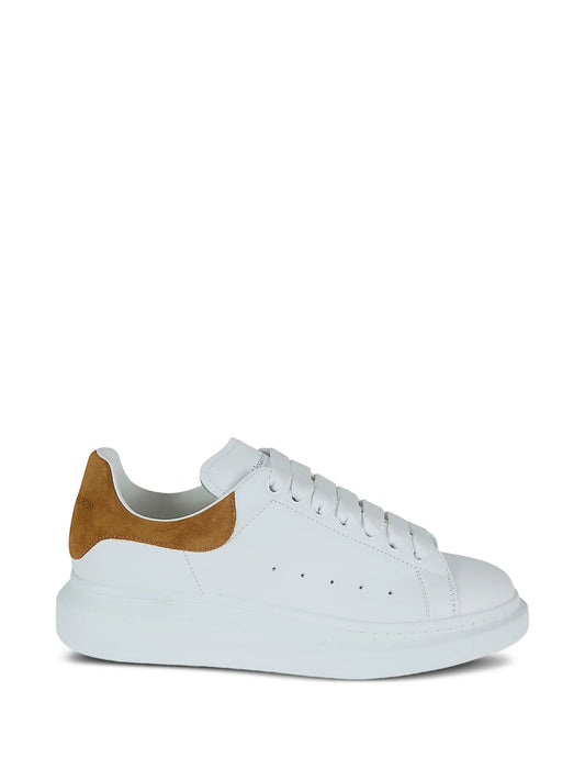 Oversized suede-panel sneakers