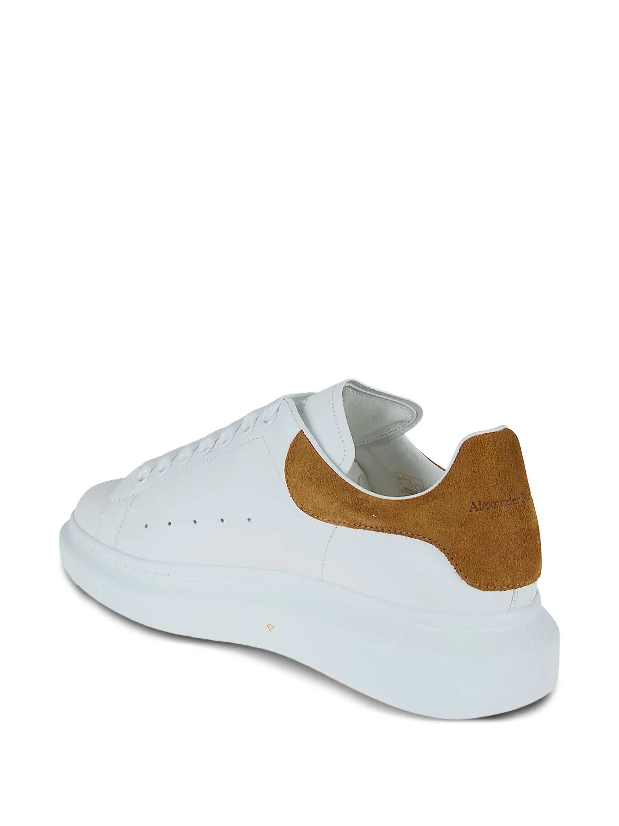 Oversized suede-panel sneakers