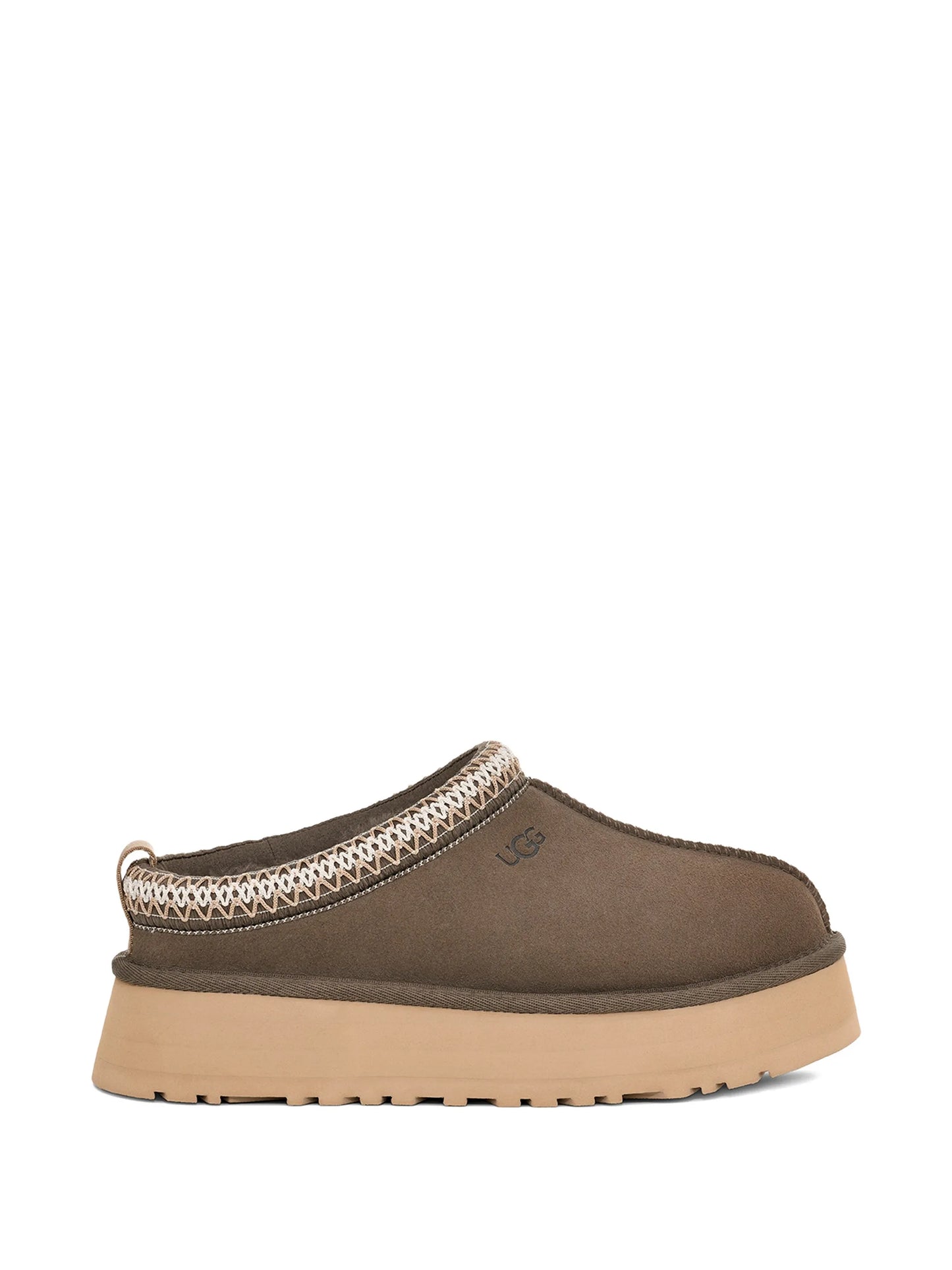 patterned platform slippers