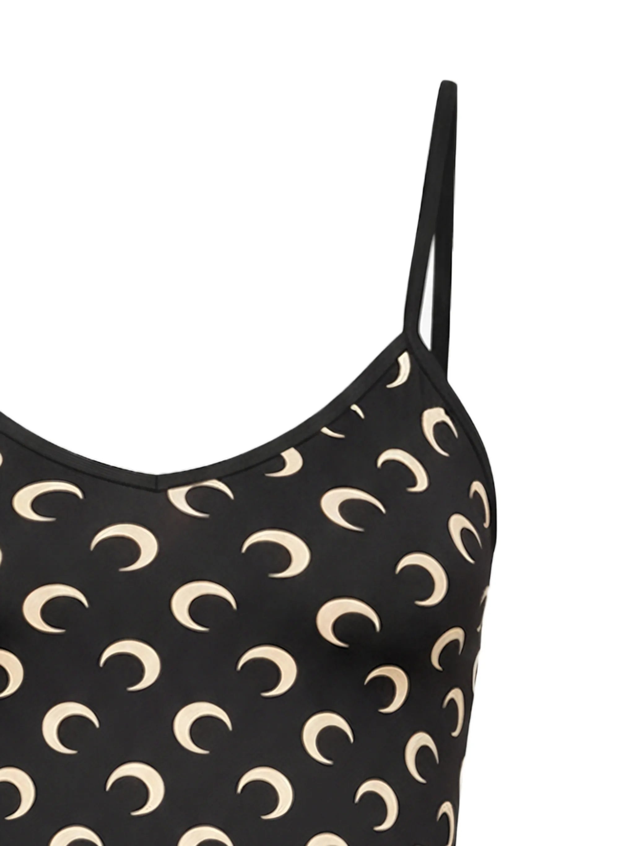 Moon-printed straps top